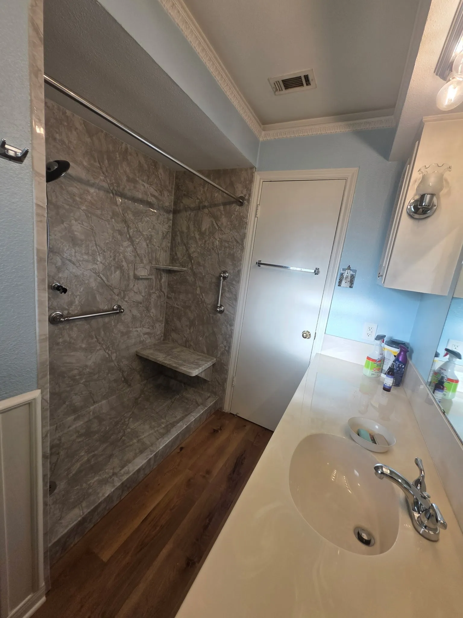 guest bath and walk in shower