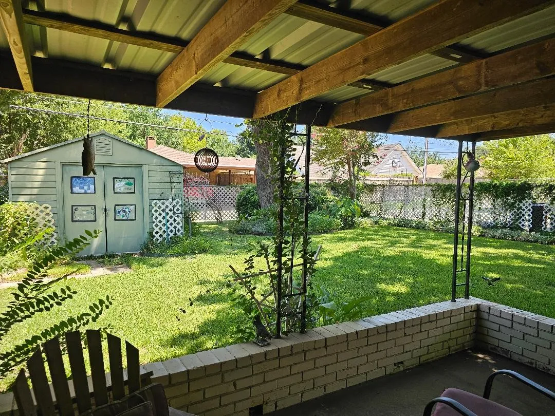 Back yard from Patio