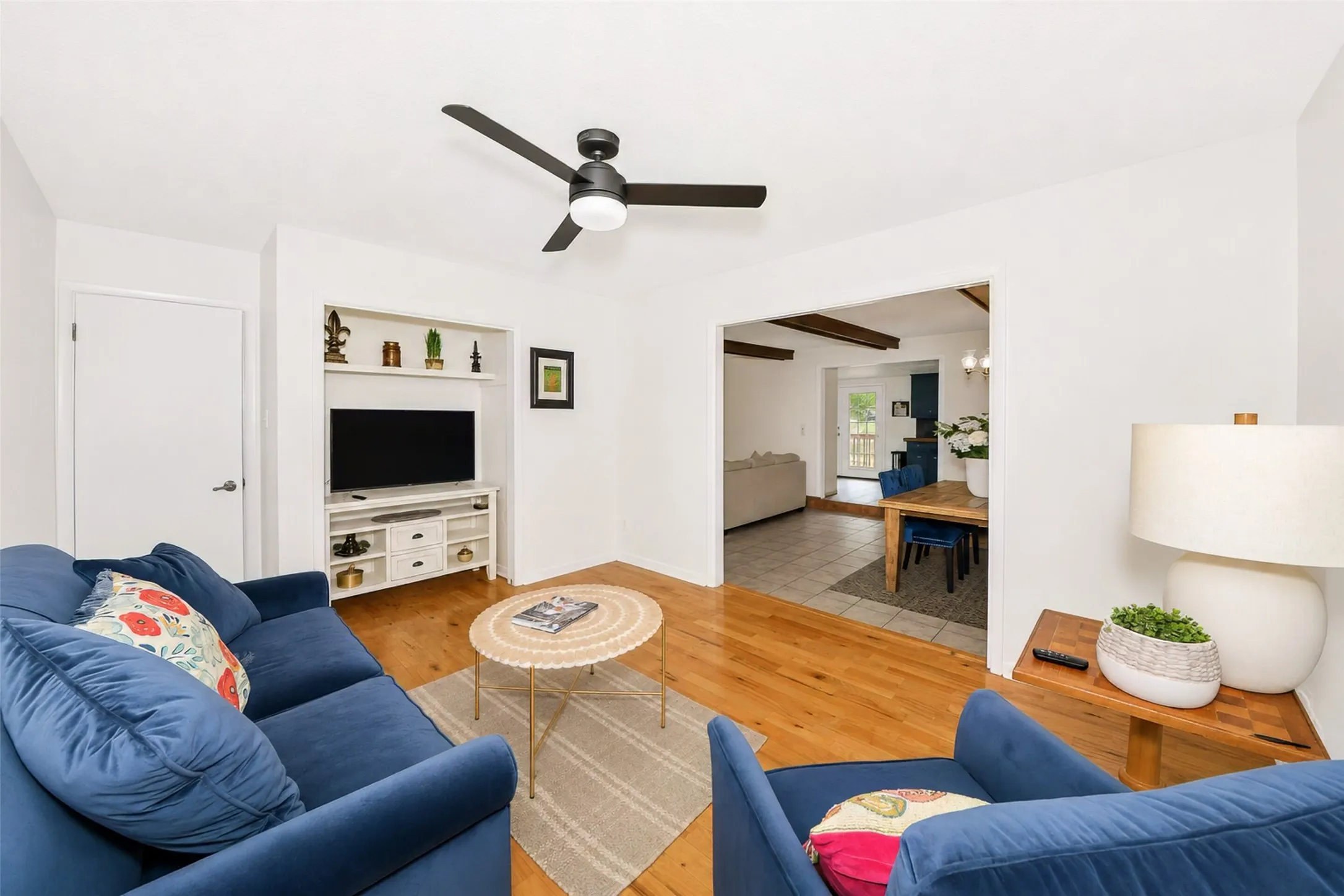 Living room was a bedroom used as second living area