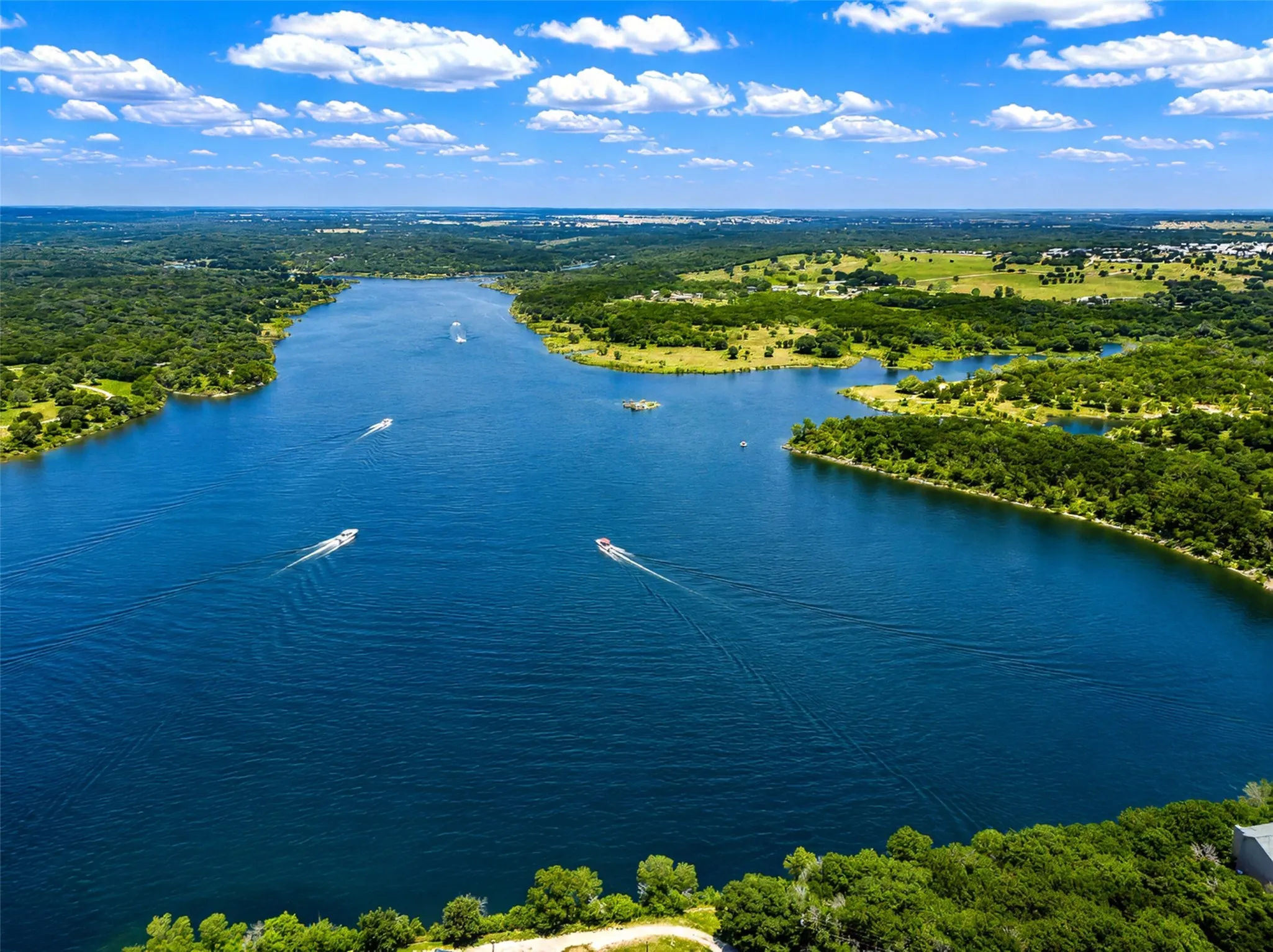 Ariel view of Lake Whitney