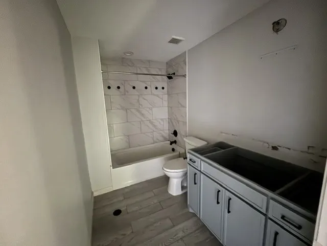 The secondary bath is ready for your finishing touches