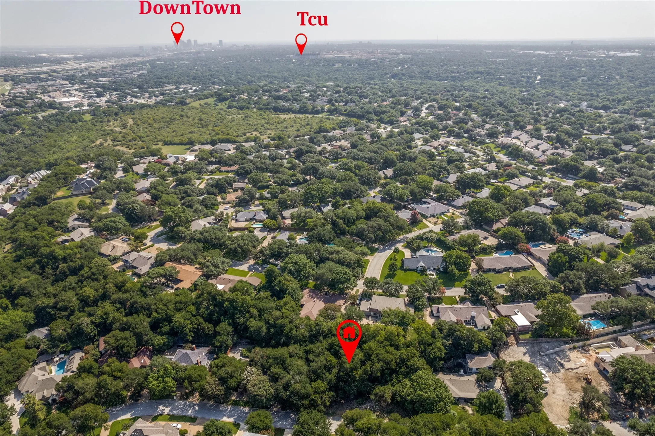 Convenient location to nearby TCU campus