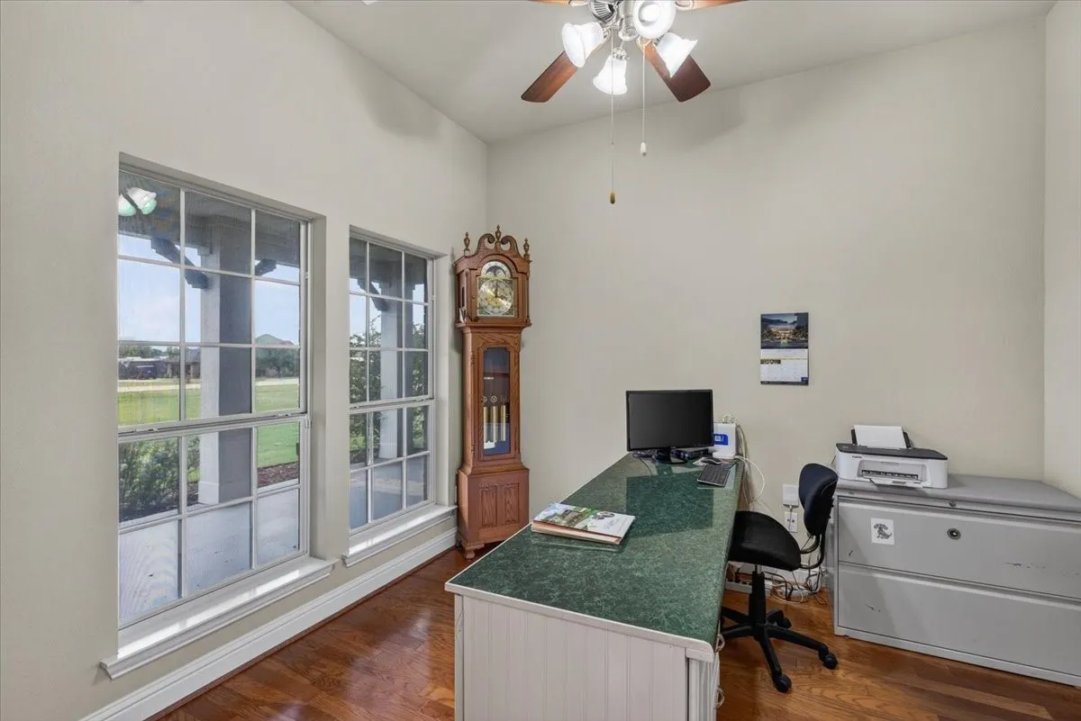 Home office as you enter the home with views onto the front porch