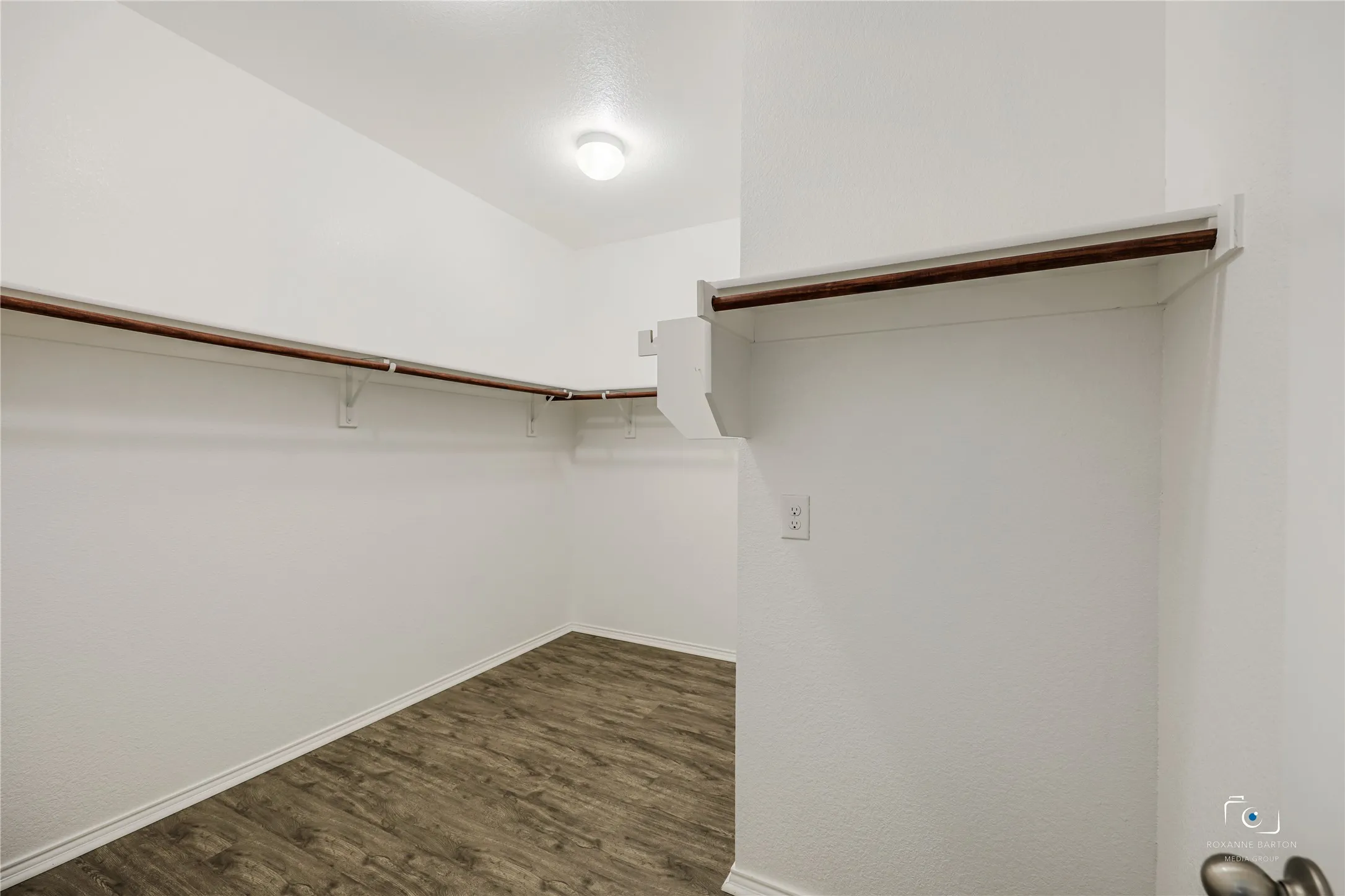 Fall in love with this large walk-in closet. So much space!!