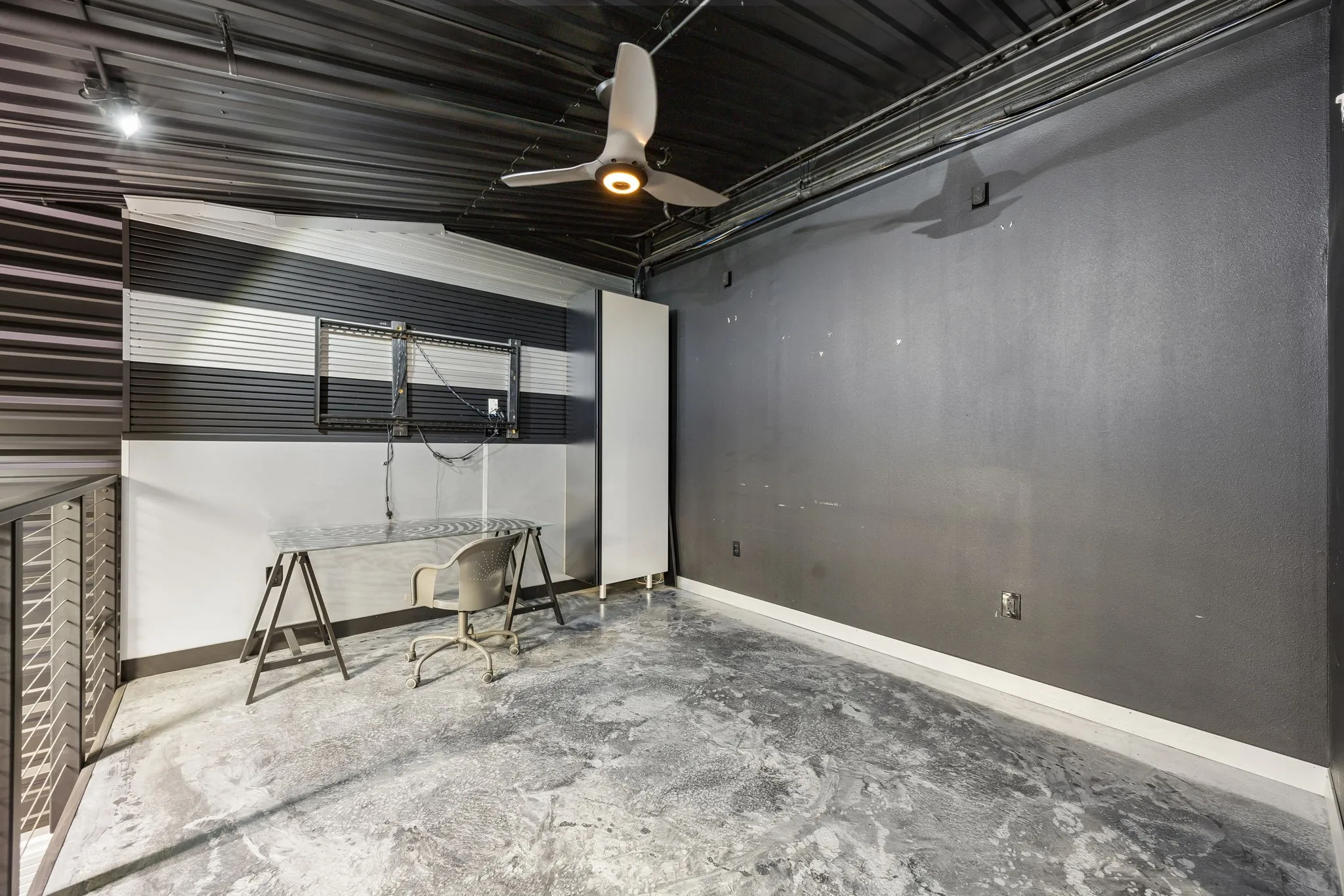 Mezzanine loft great for office or relaxing