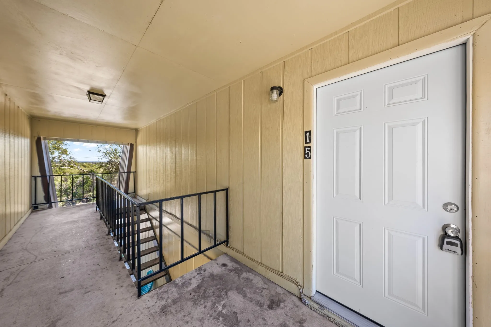 View of exterior entry
