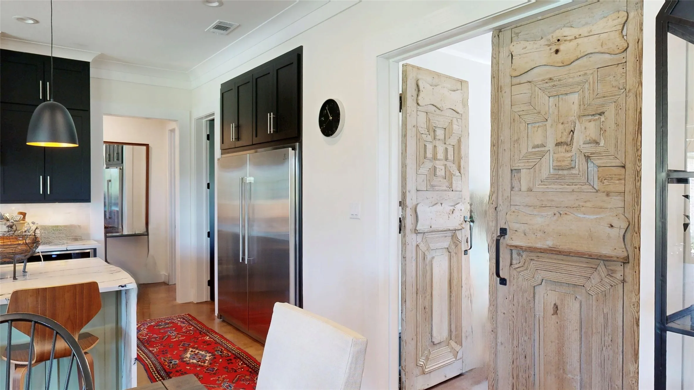 Double doors open into sitting room or dining room