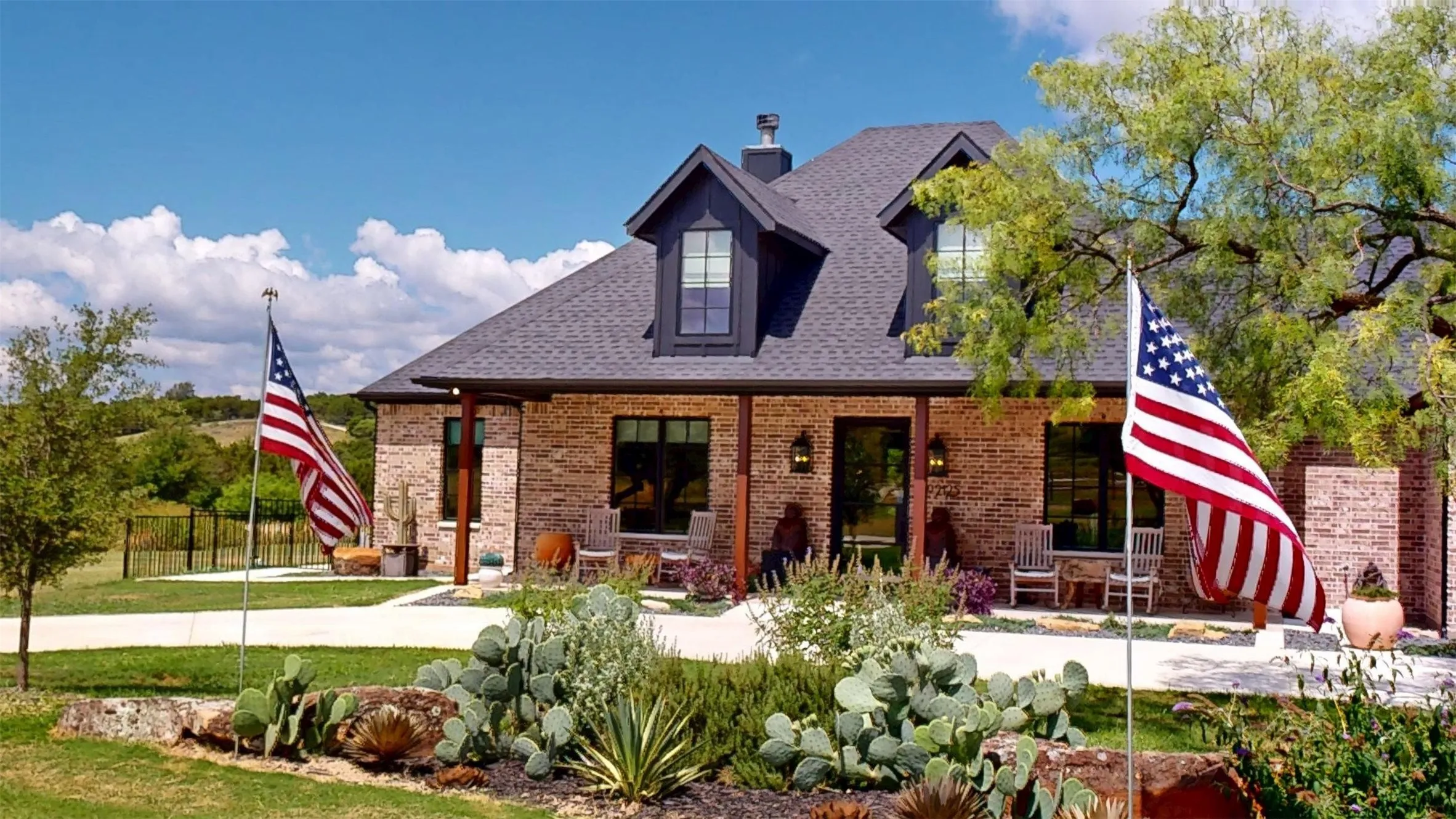 Extensive, easy to care for landscaping.