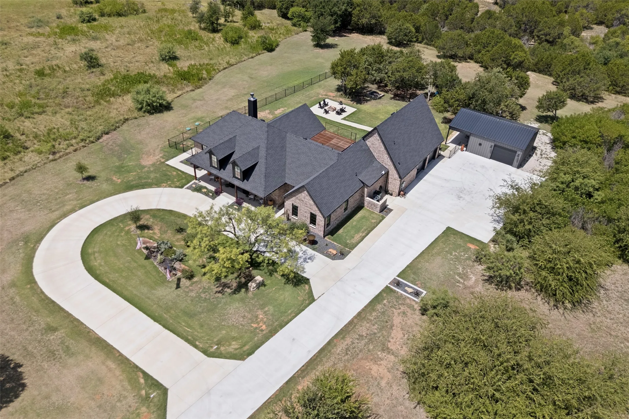 Circle drive, home, garage & shop driveway