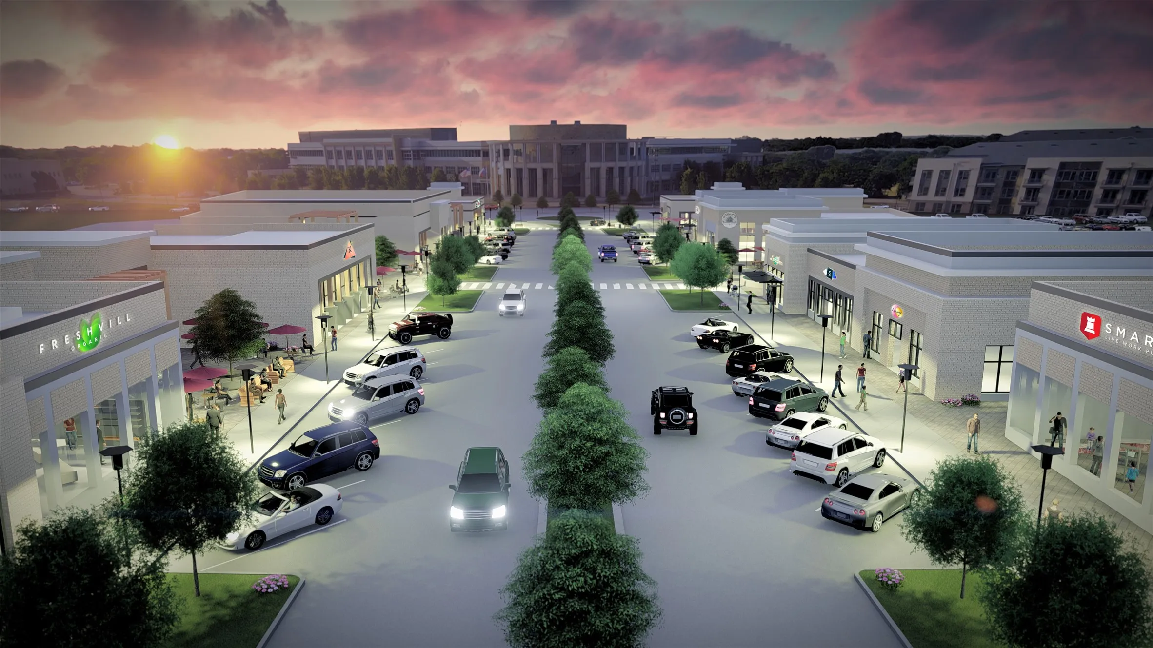 City Point offers Urban Living with everything you need at your fingertips!  Artist rendering of planned community.