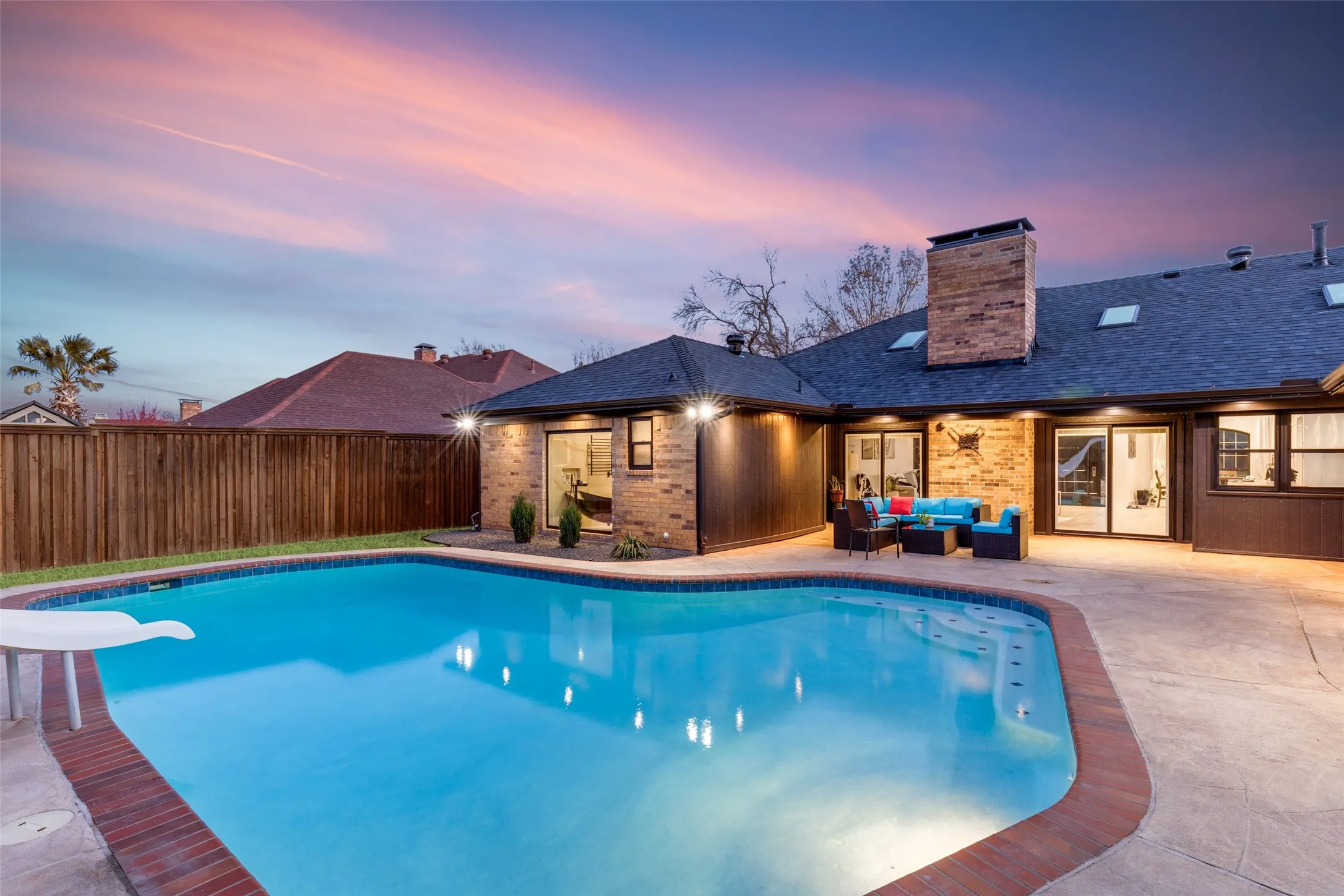 Finally, the backyard oasis. You'll never want to leave!