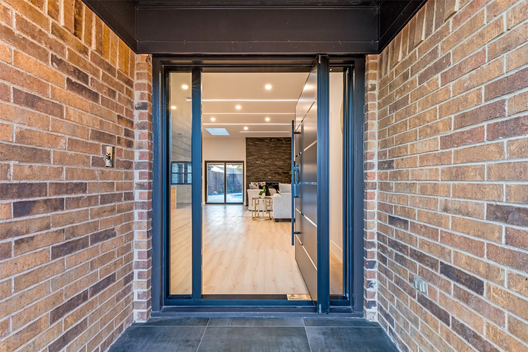 Custom door upon entry.