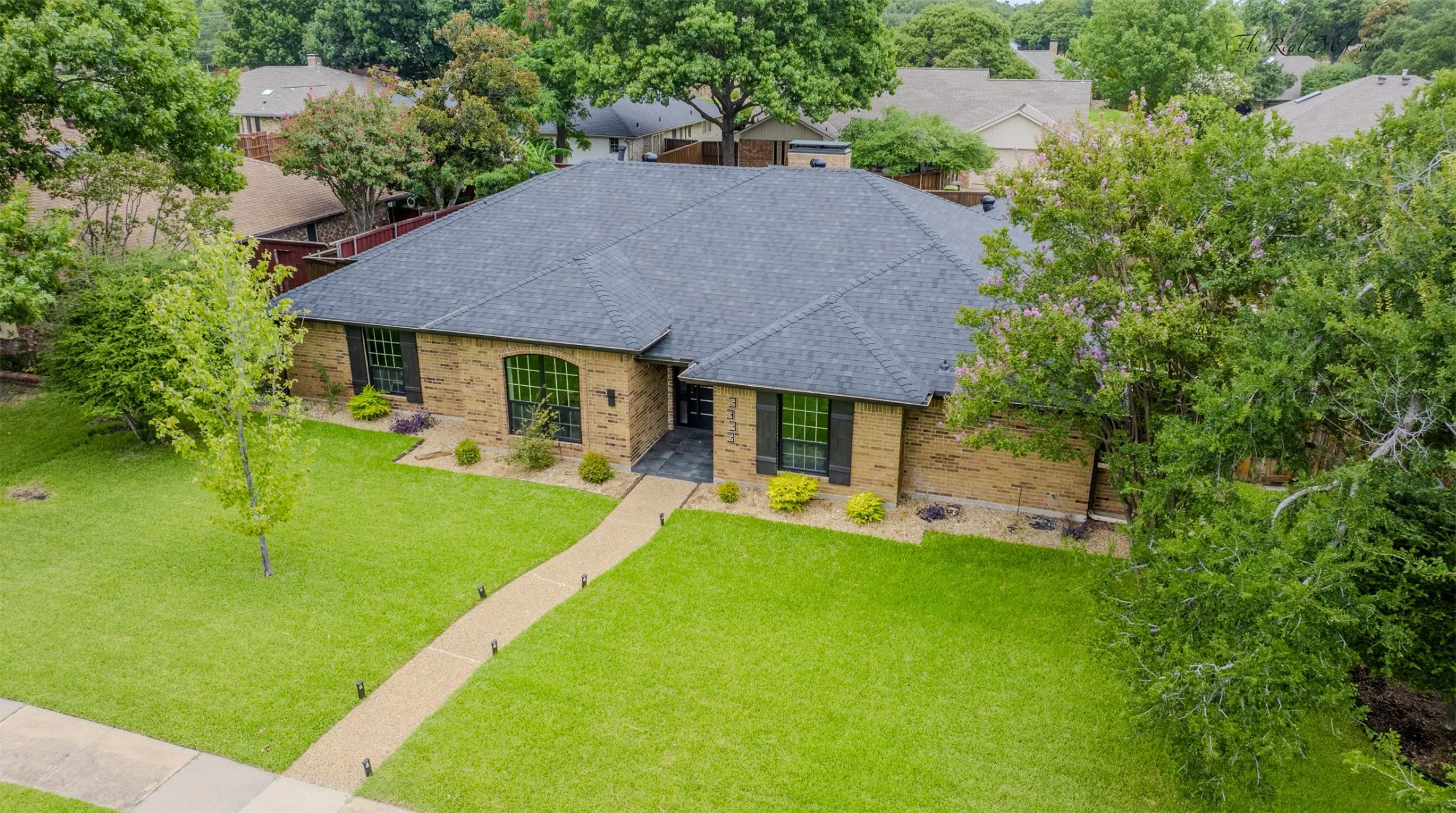 But first, a look above at that beautiful oversized lot.
