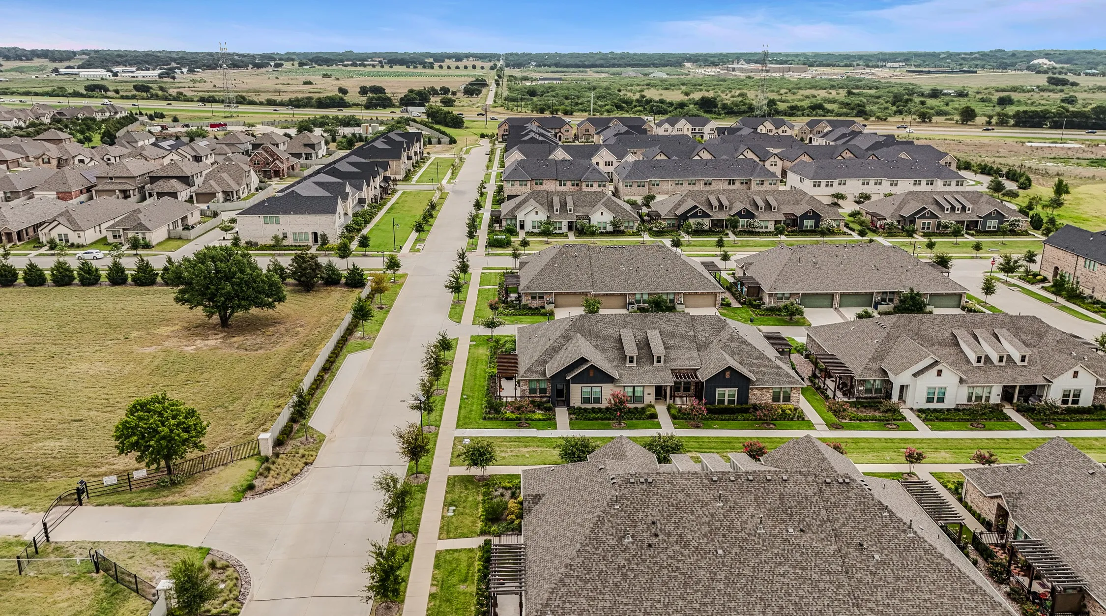 Aerial view of 1005 4th St, Argyle, TX in Harvest in Denton County, Texas