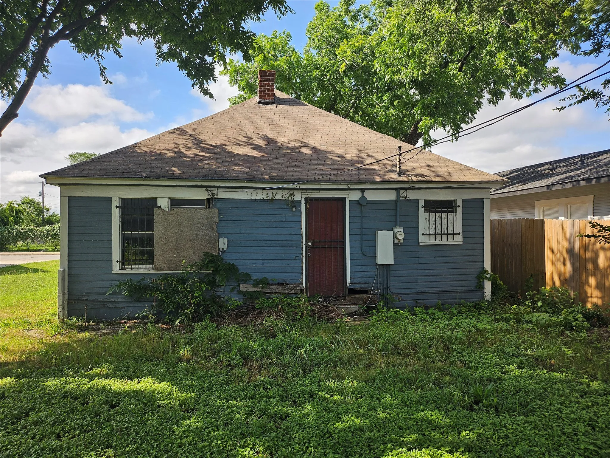 Rear of home