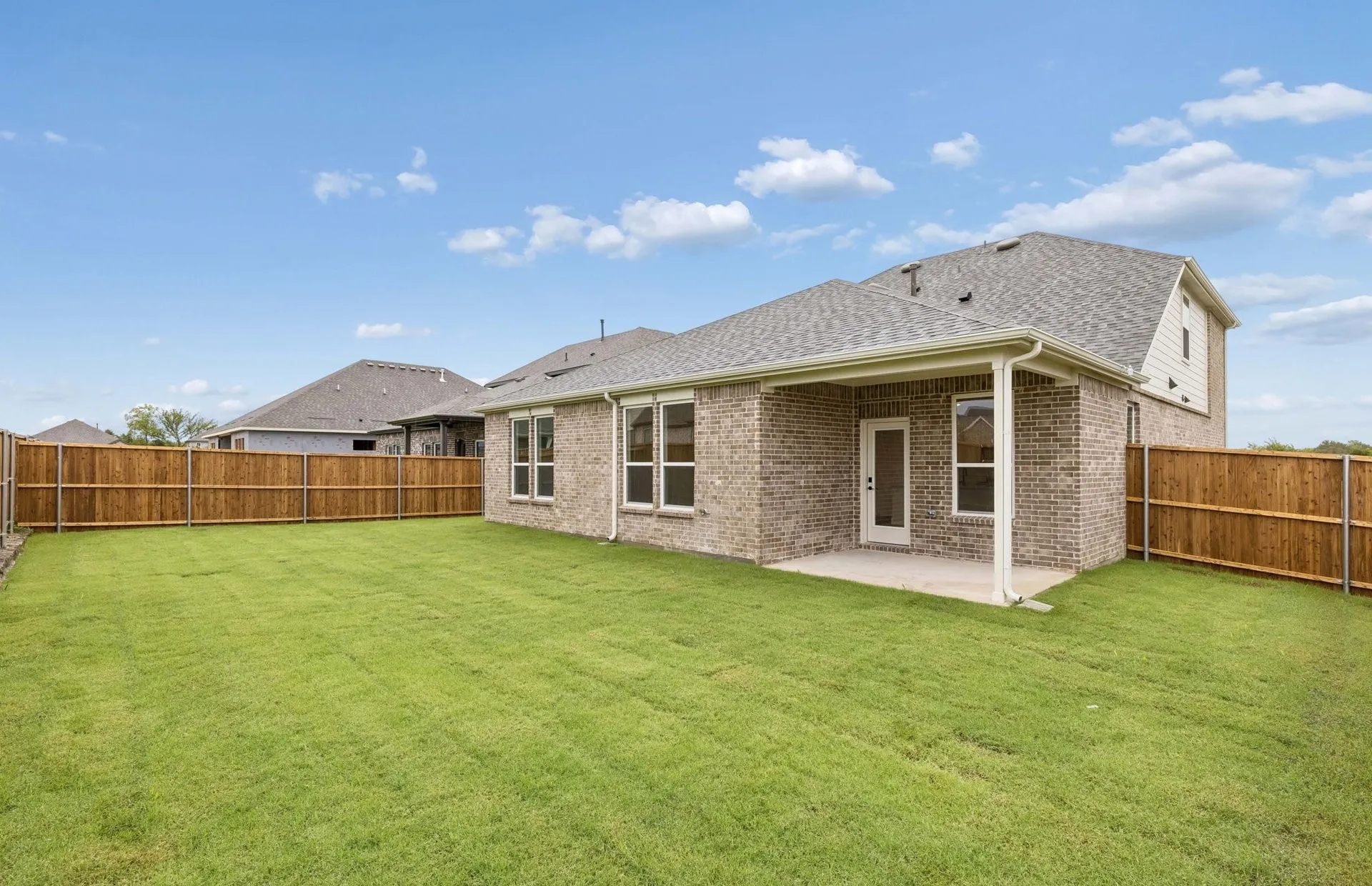 Oversized fenced-in backyard