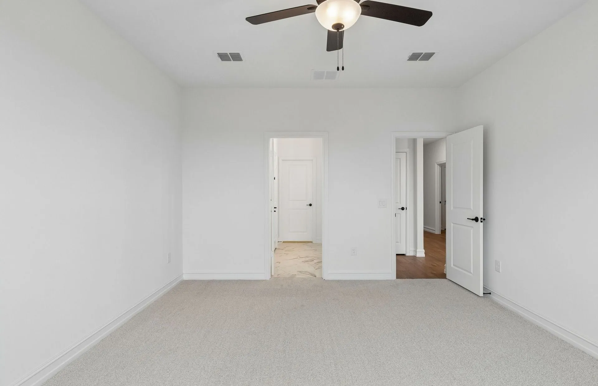 Spacious primary bedroom