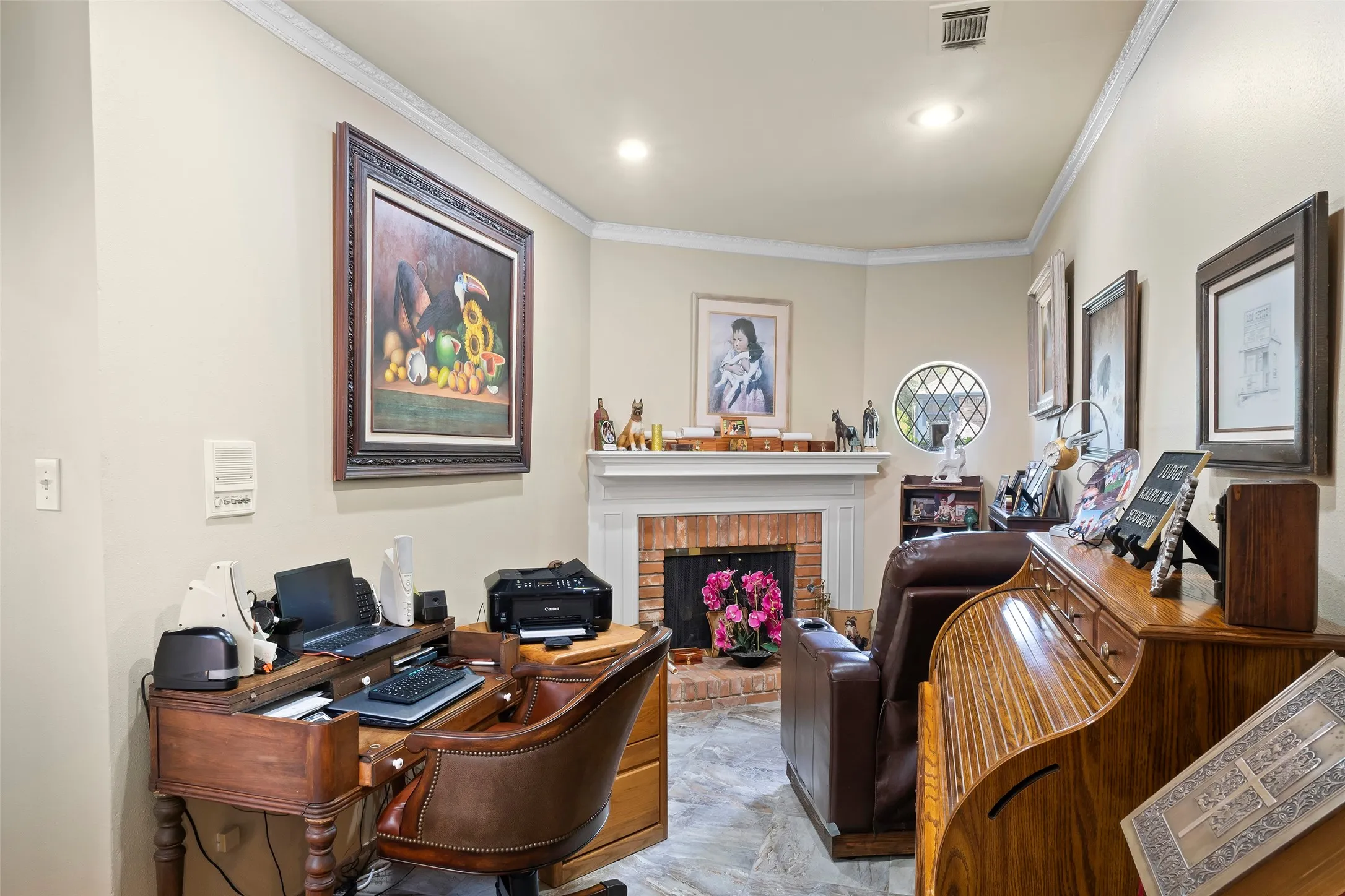 Can also be a sitting or exercise room attached to the master suite