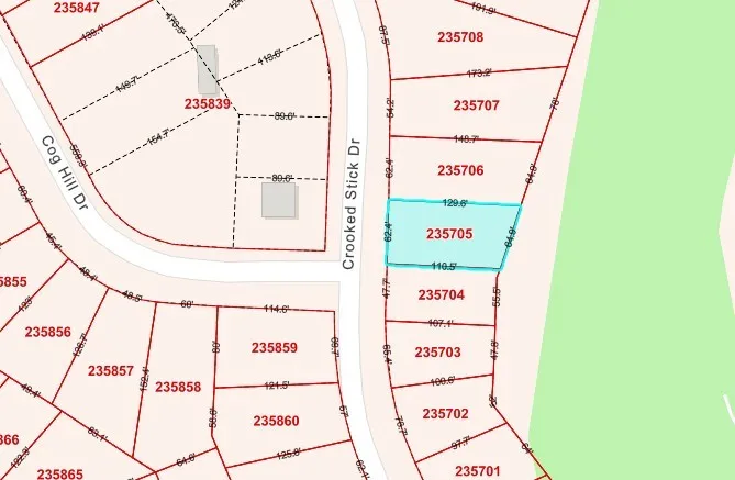 Plat Map. Illustrating lot boundaries and identifying the specific parcel within the development
