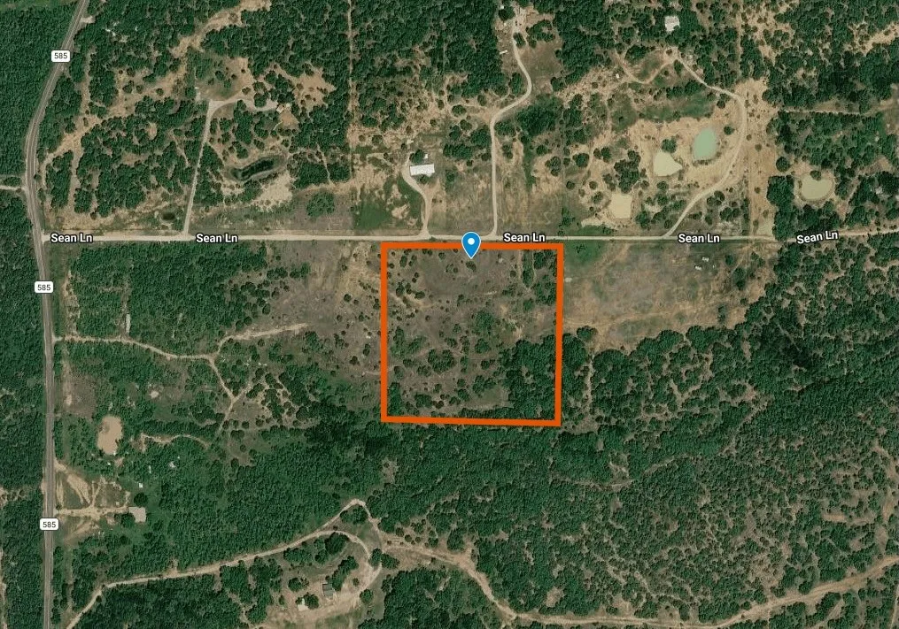 Aerial Property Map. Displaying the geographic location and boundaries of the property