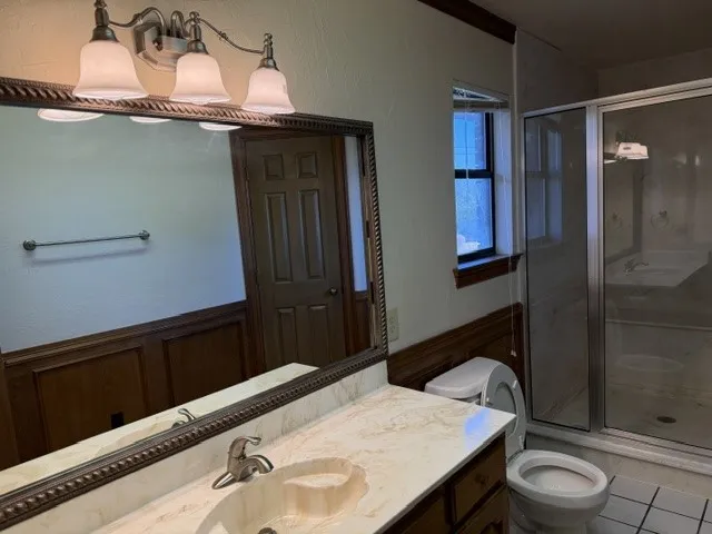 His Bath in the primary room