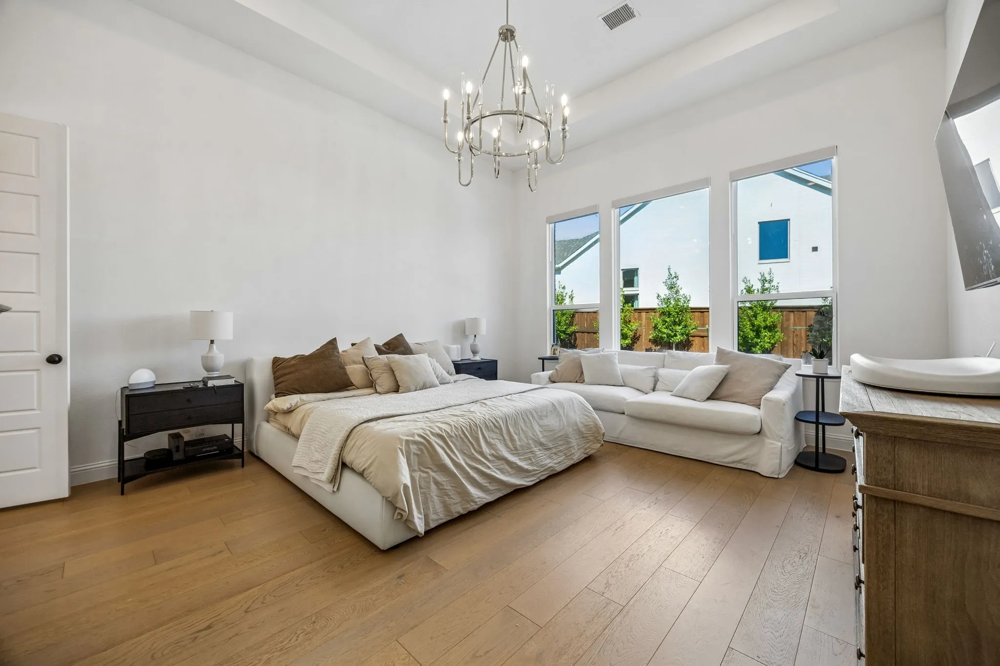 Spacious primary bedroom on first floor