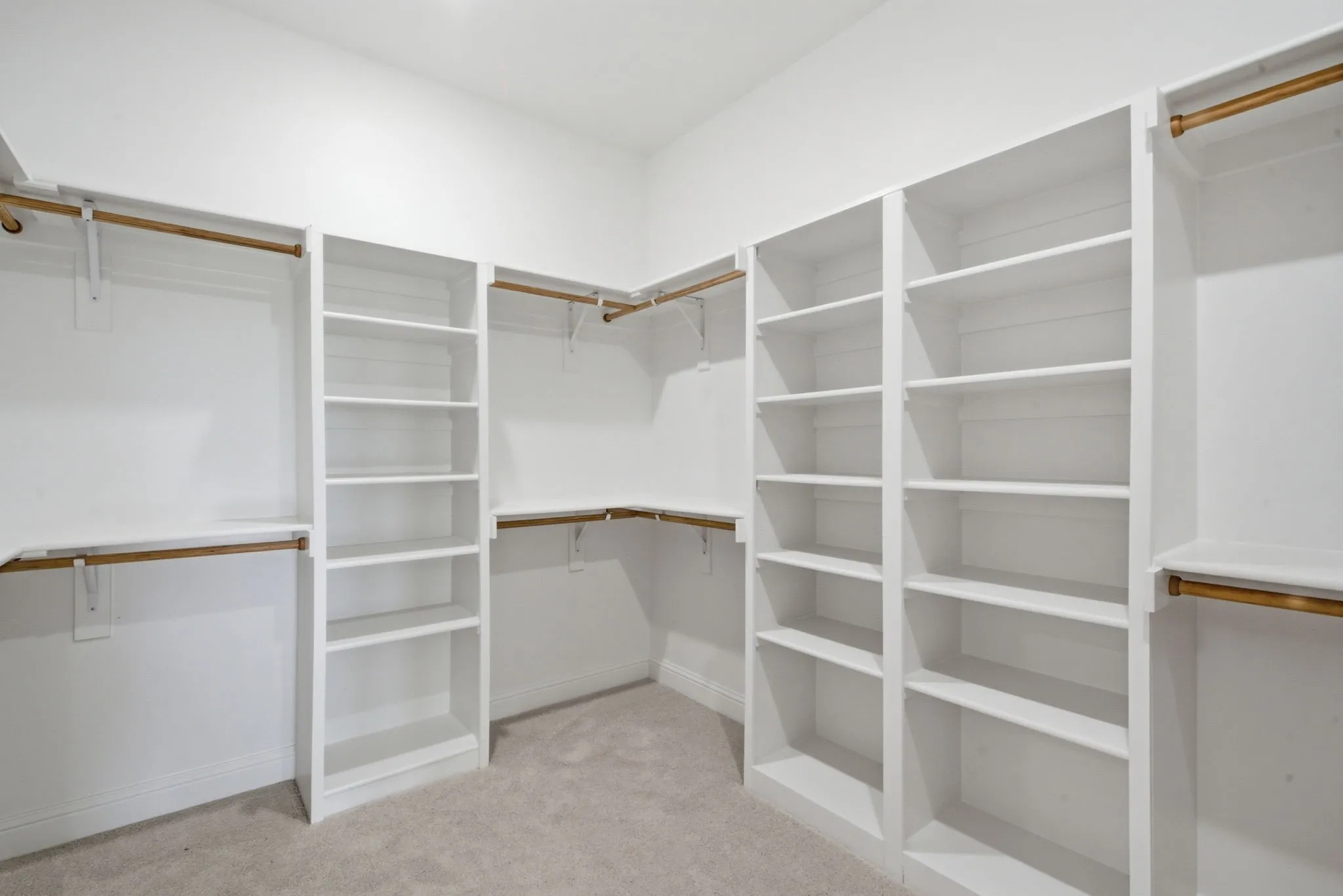 One of the primary closets.