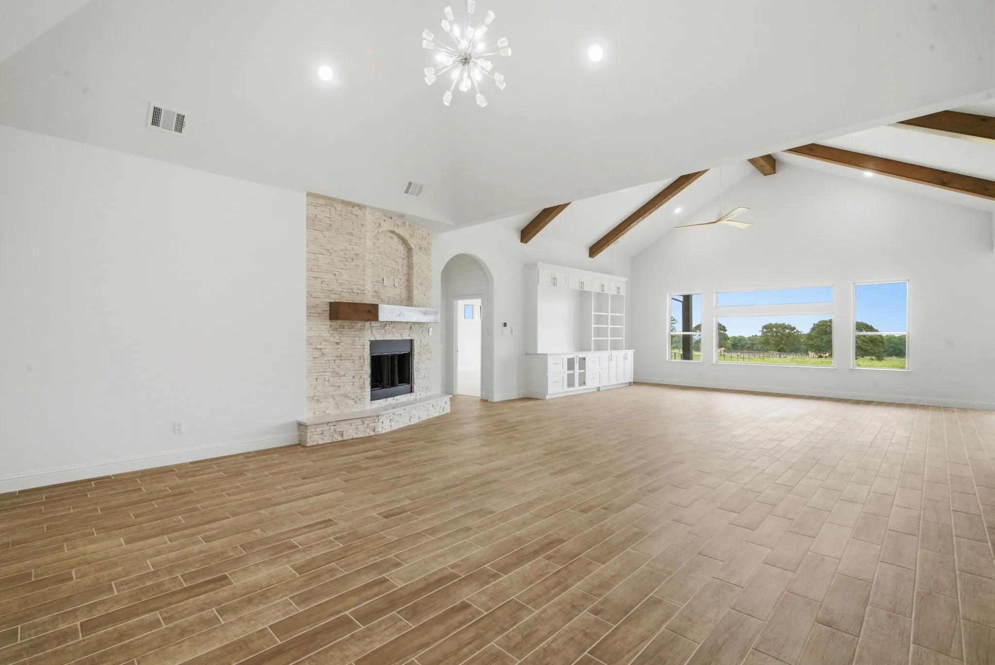 This area is large enough to hold a dance!