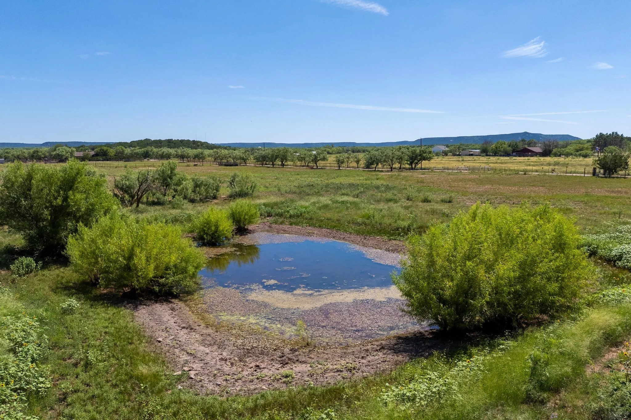 Tank located in pasture