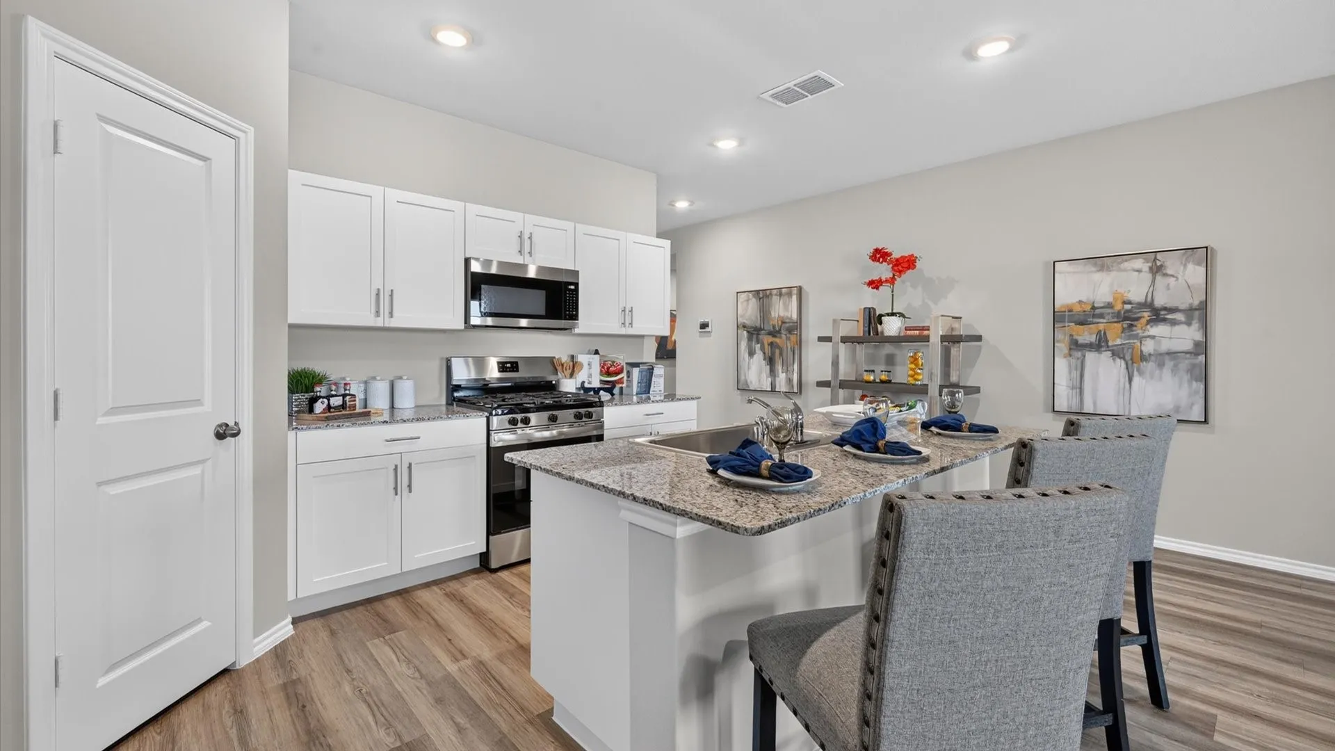 Kitchen- All Home and community information, including pricing, included features, terms, availability and amenities, are subject to change at any time without notice or obligation. All Drawings, pictures, photographs, video, square footages, floor plans, elevations, features, colors and sizes are approximate for illustration purposes only and will vary from the homes as built.