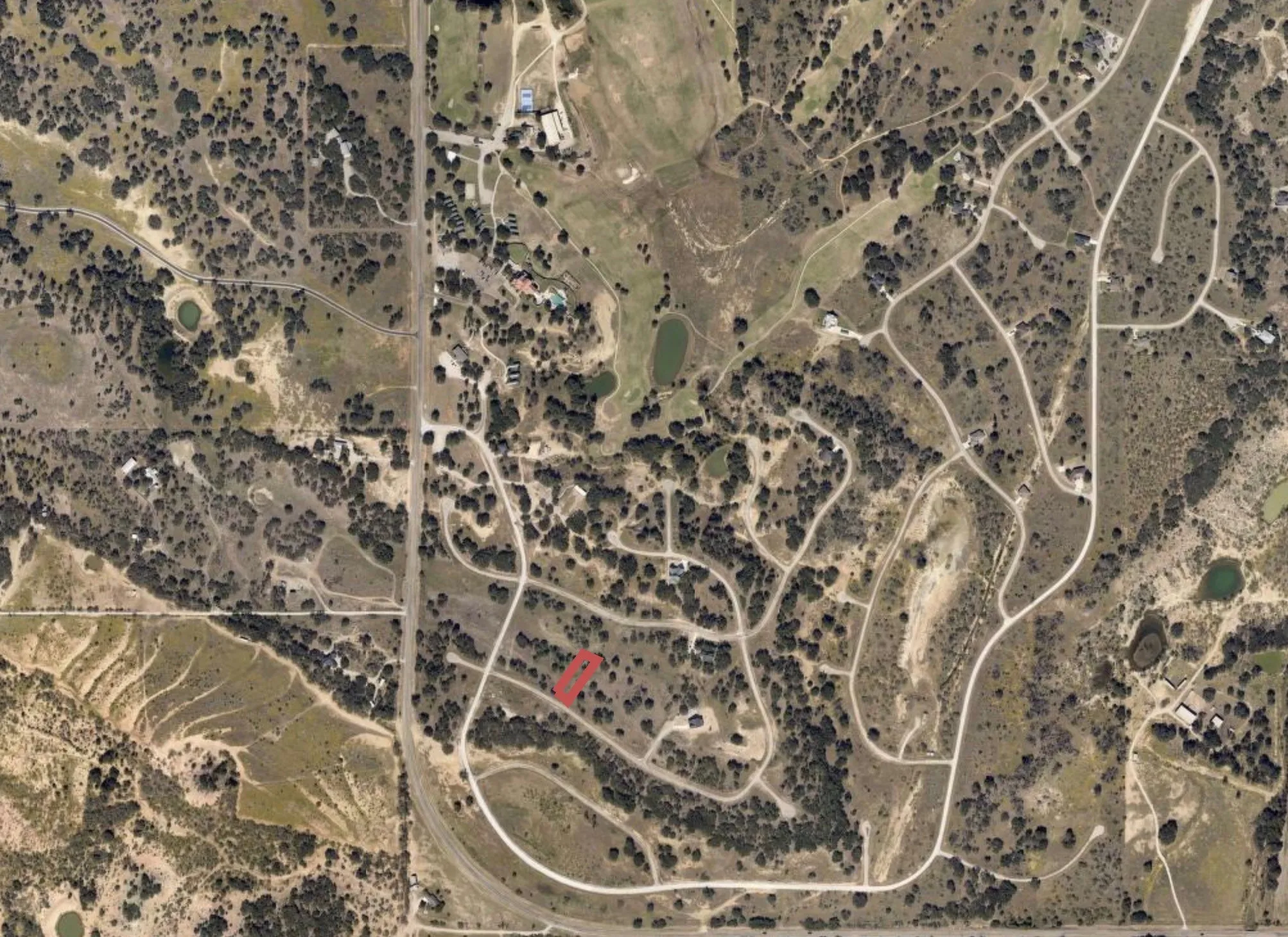 Aerial Map. Indicating the parcel's location within the surrounding area