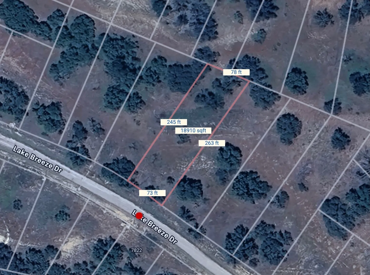Property Survey. Illustrating the property's boundary lines and dimensions