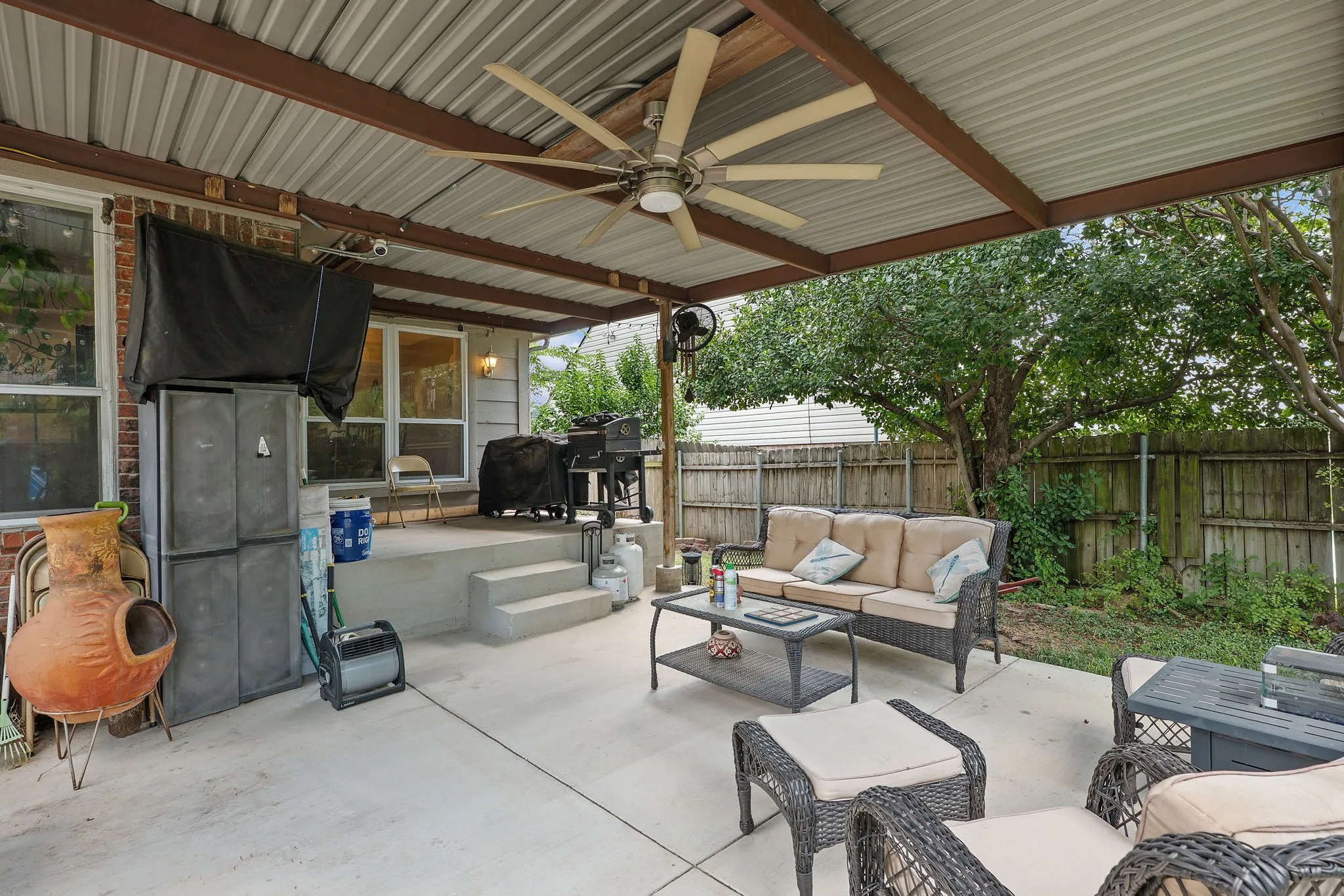 Covered patio