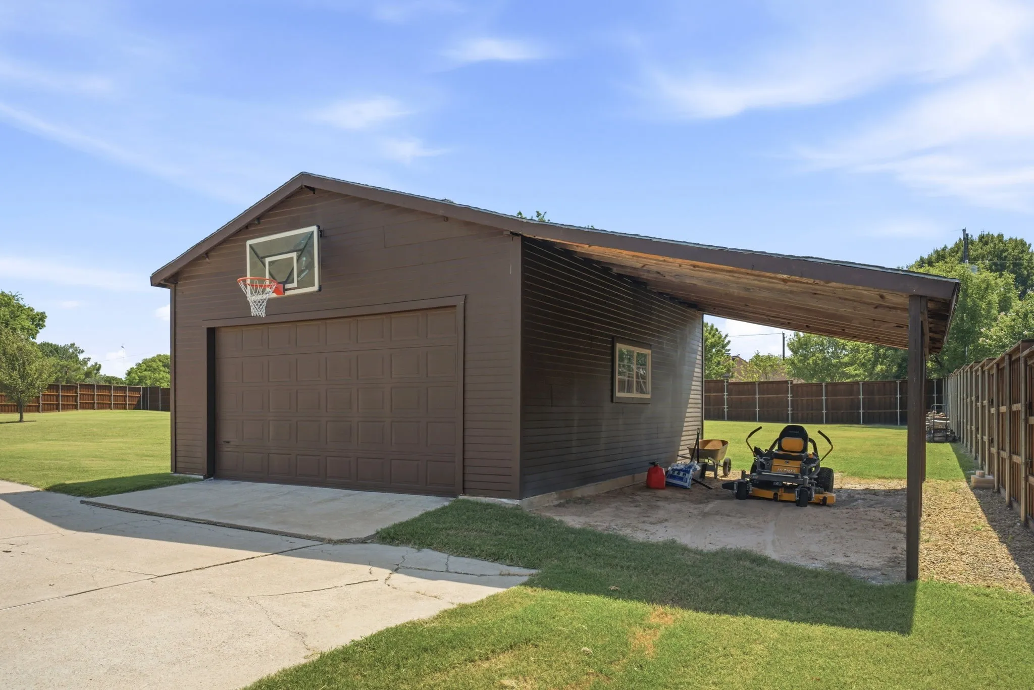 Additional Over-Sized 2 Car Garage + Carport