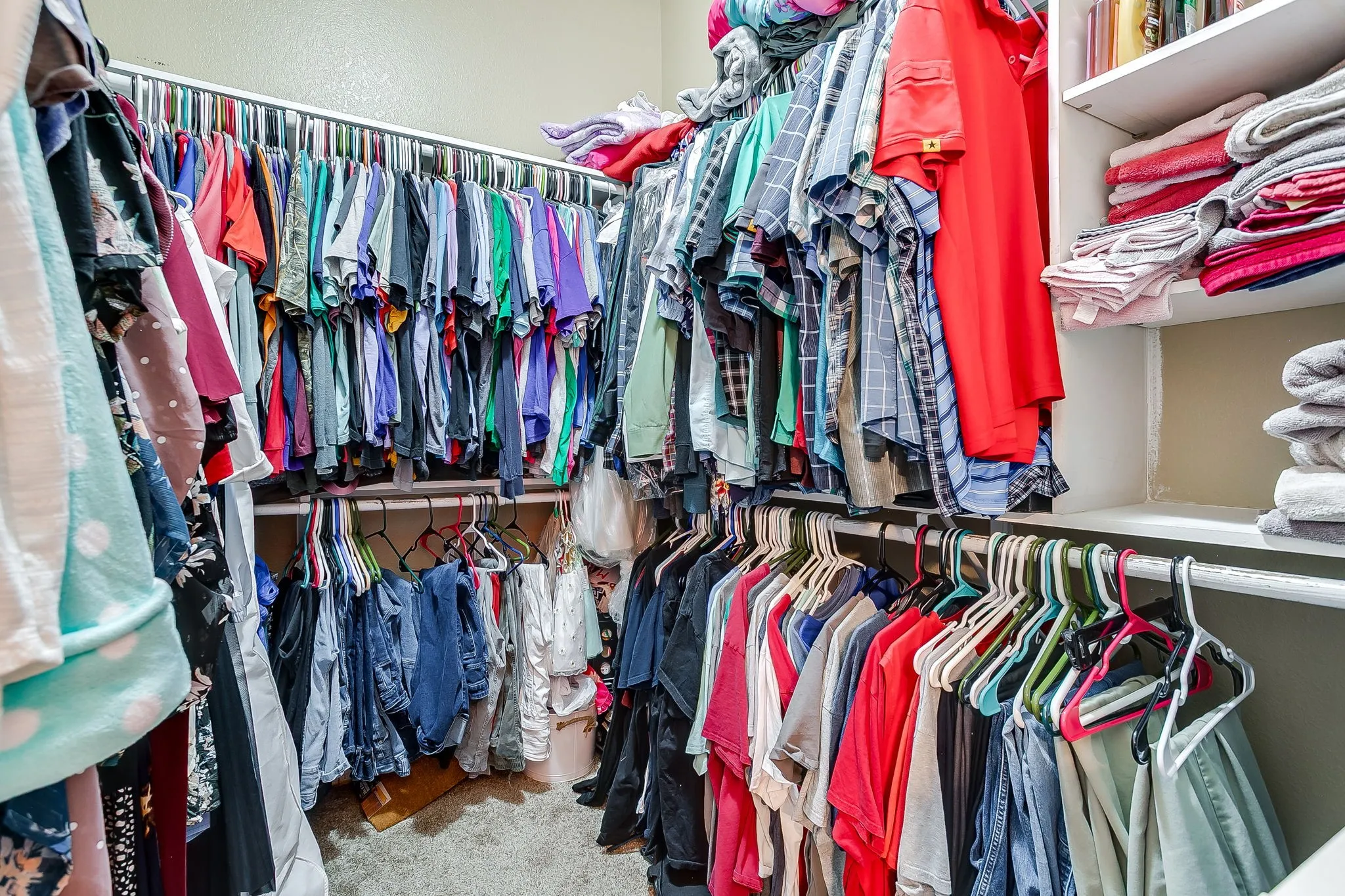 Large walk in closet.