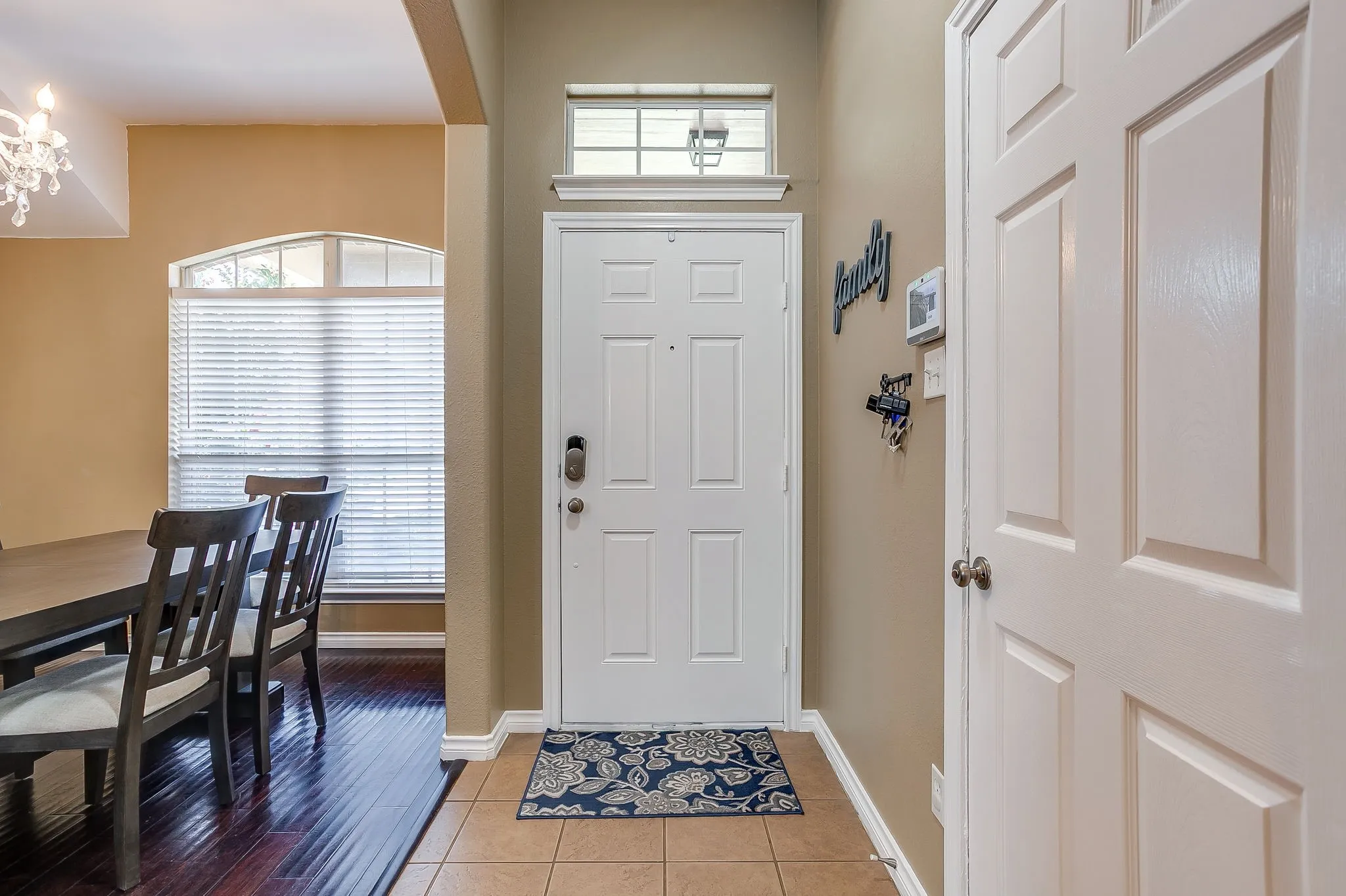 Welcoming entry.