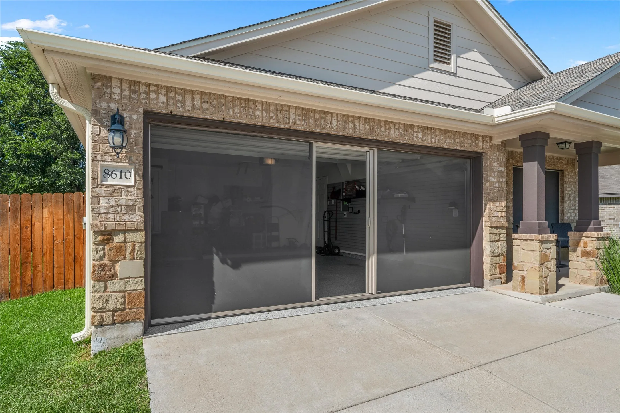 Rollup Screen with door entrance