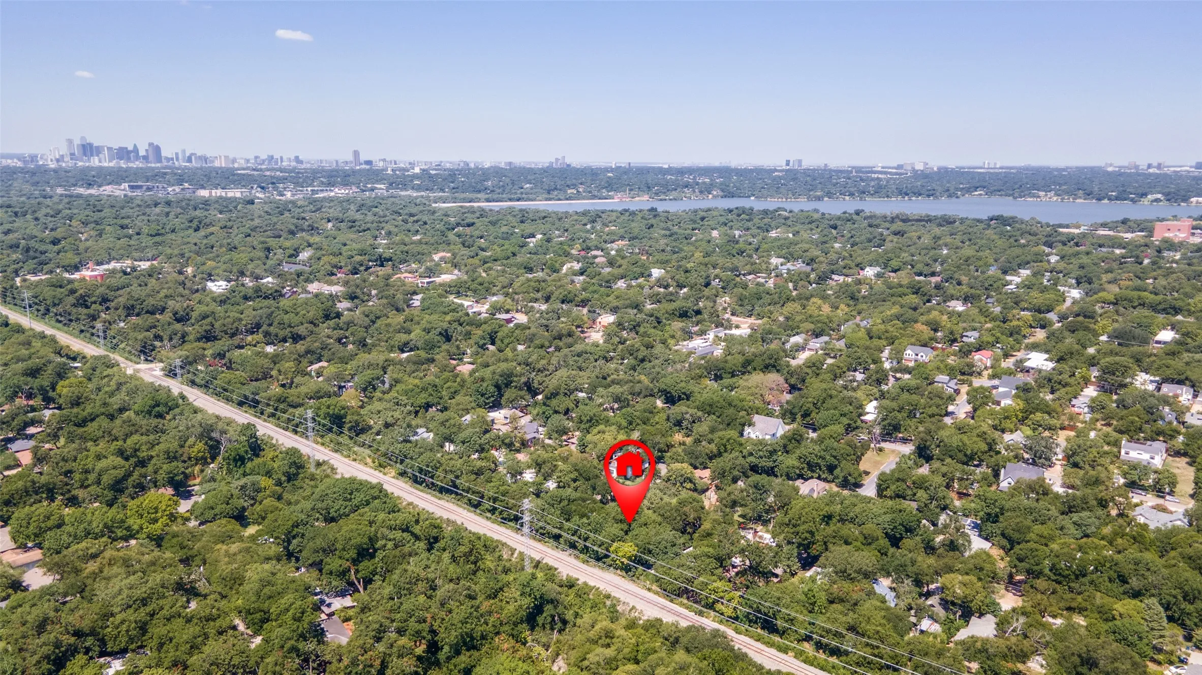 Across from the Dallas Arboretum and White Rock Lake