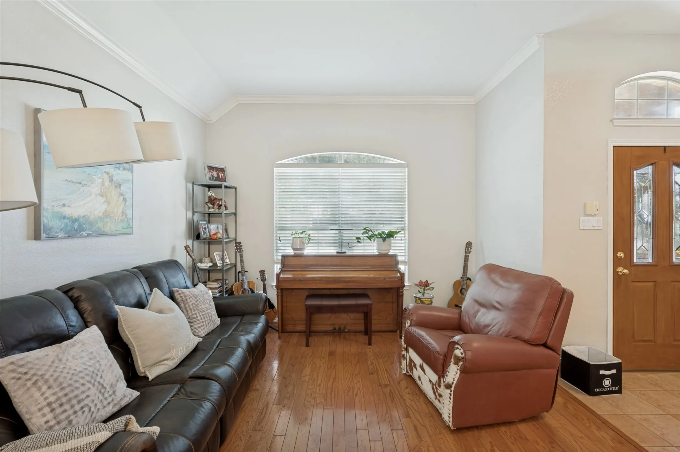 Lots of natural light and wood floors