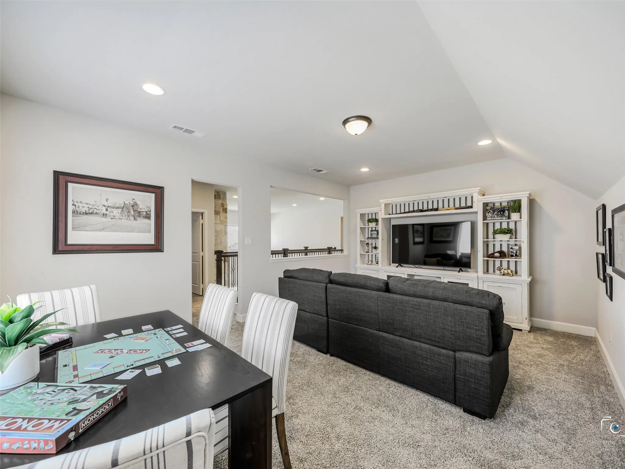 So many options for this large upstairs bonus room!