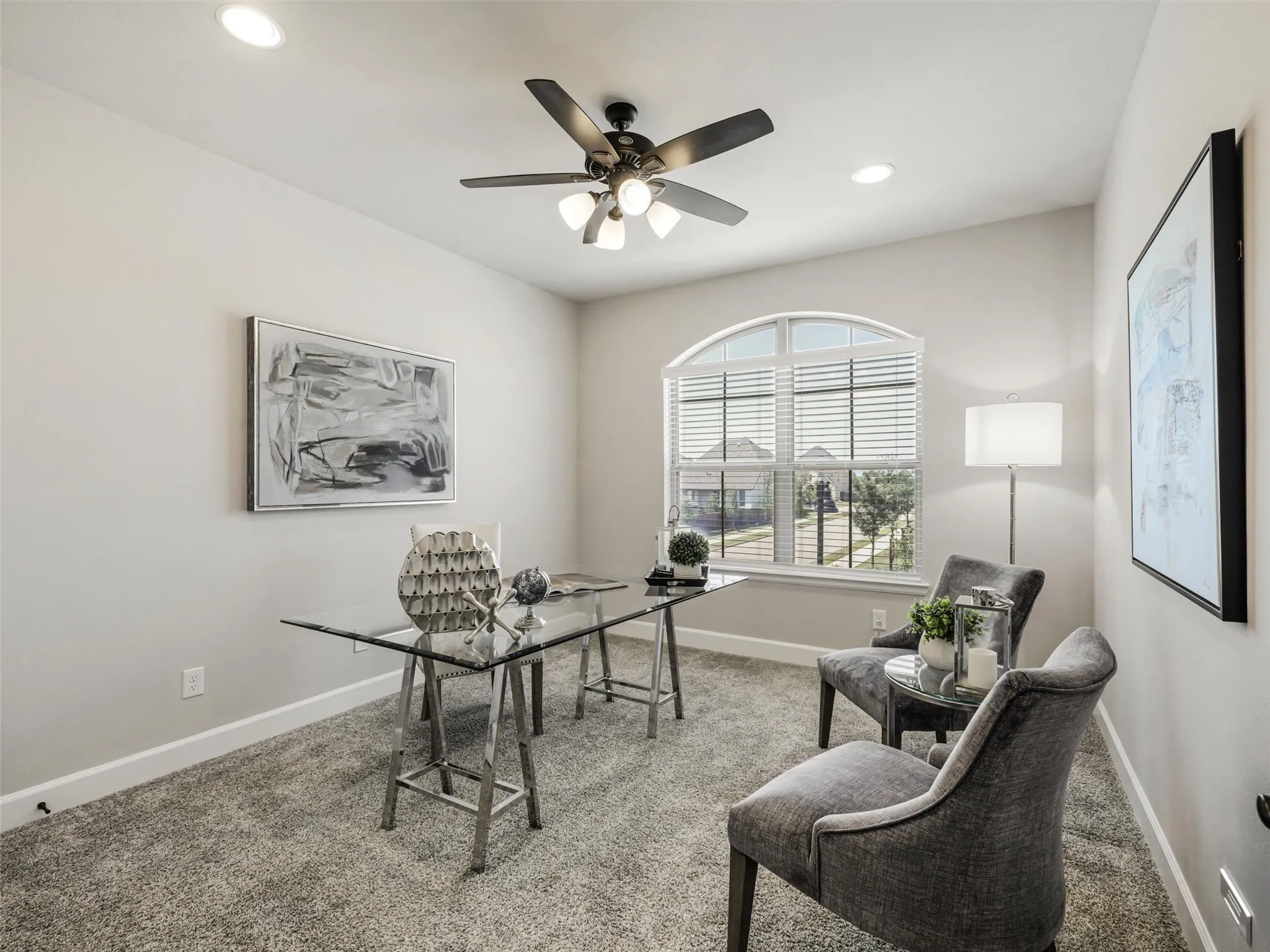 4th bedroom presented as an office & features a walk-in closet
