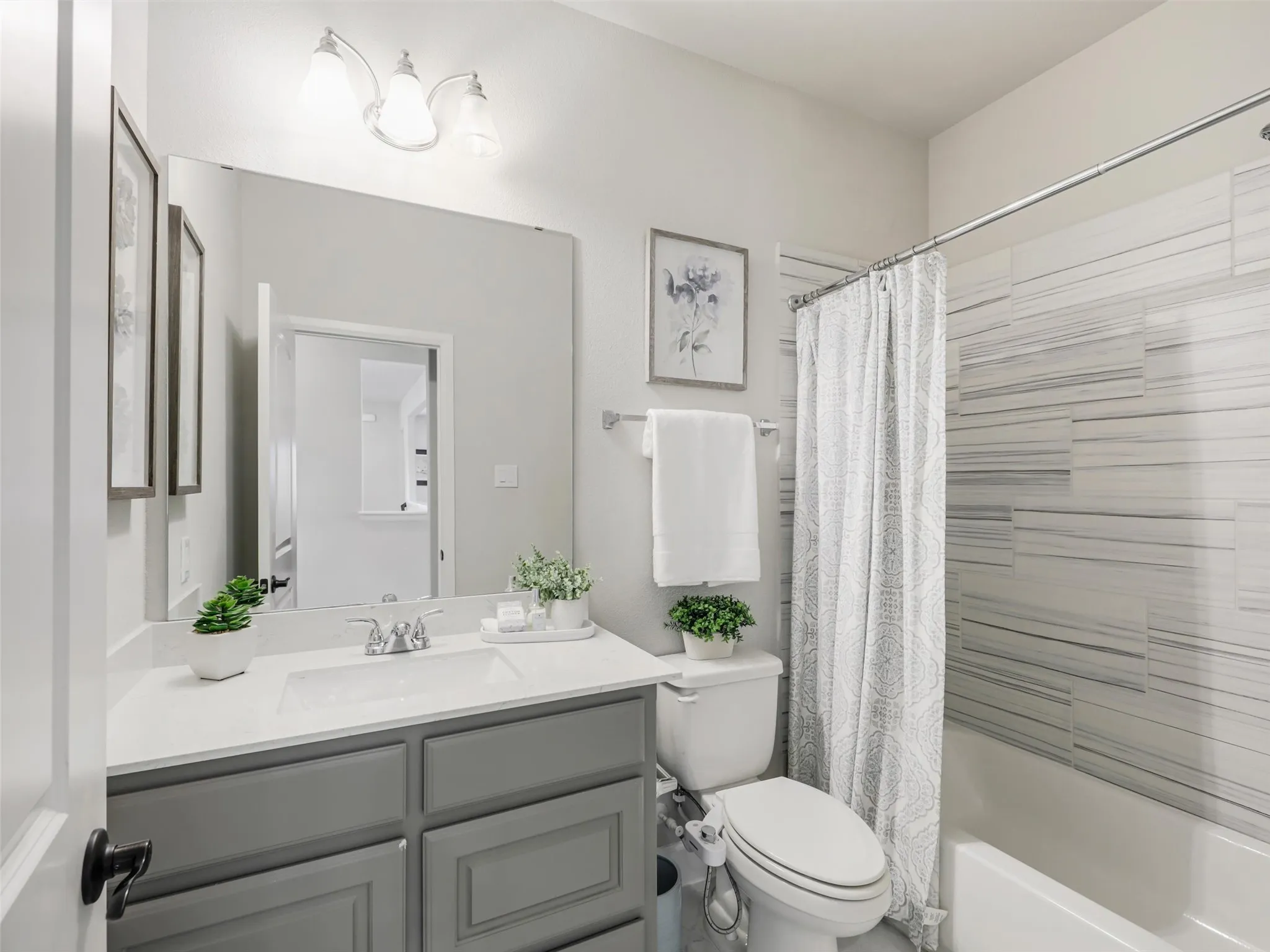 One of two full baths on the 2nd level