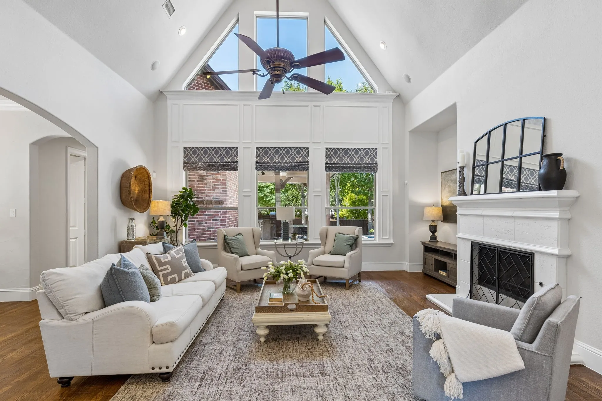 The vaulted ceili
