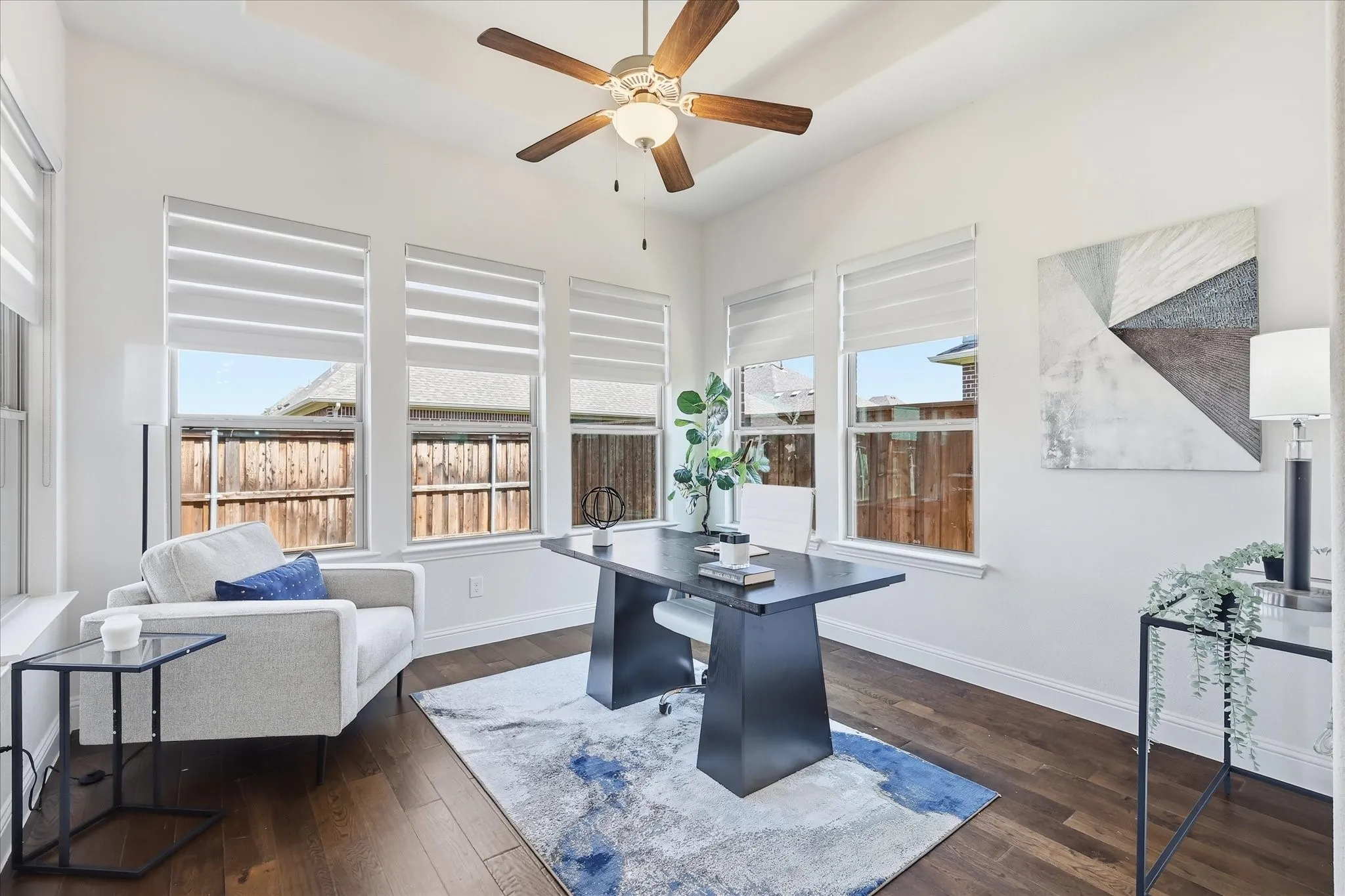 Versatile flex room offers endless possibilities and can easily serve as a home office, playroom, fitness room, hobby space, or whatever best suits your lifestyle.