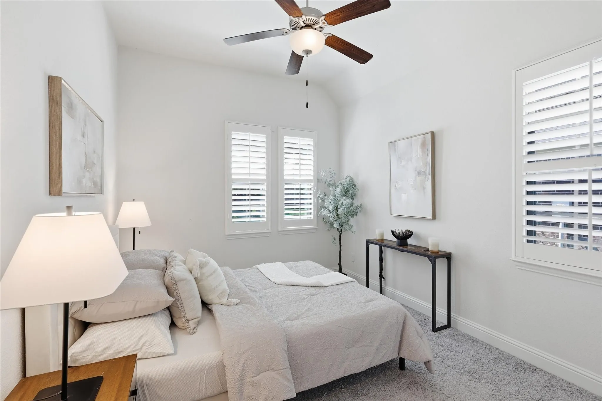 Spacious secondary bedroom.