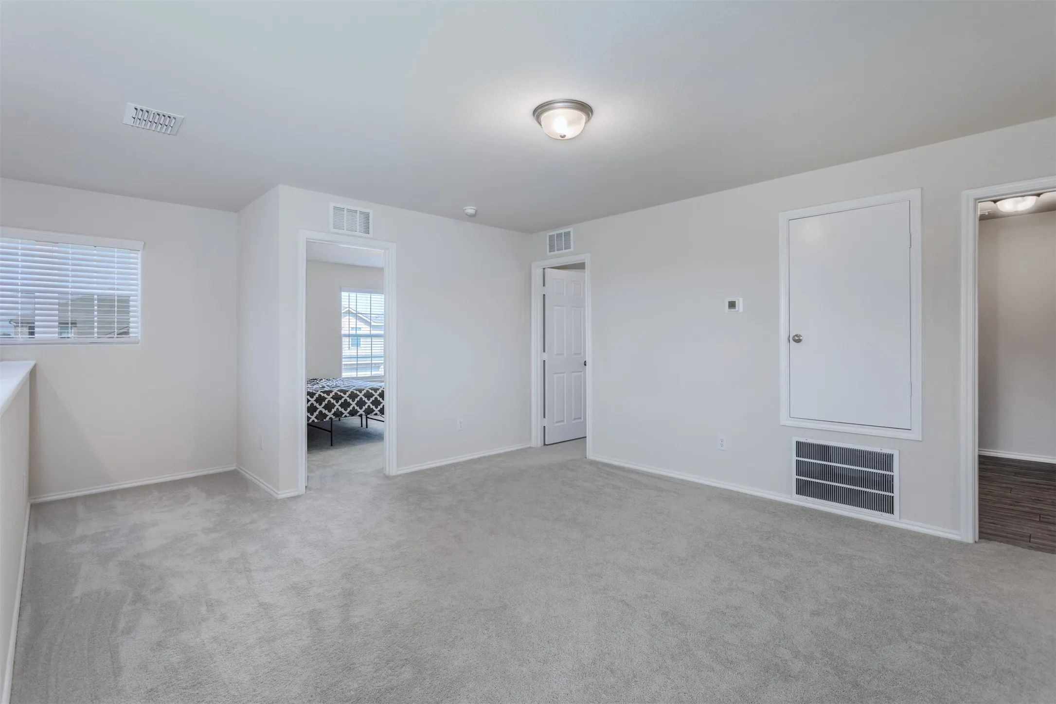 Large Game Room is located upstairs and provides the perfect space for a second tv, play area and more.