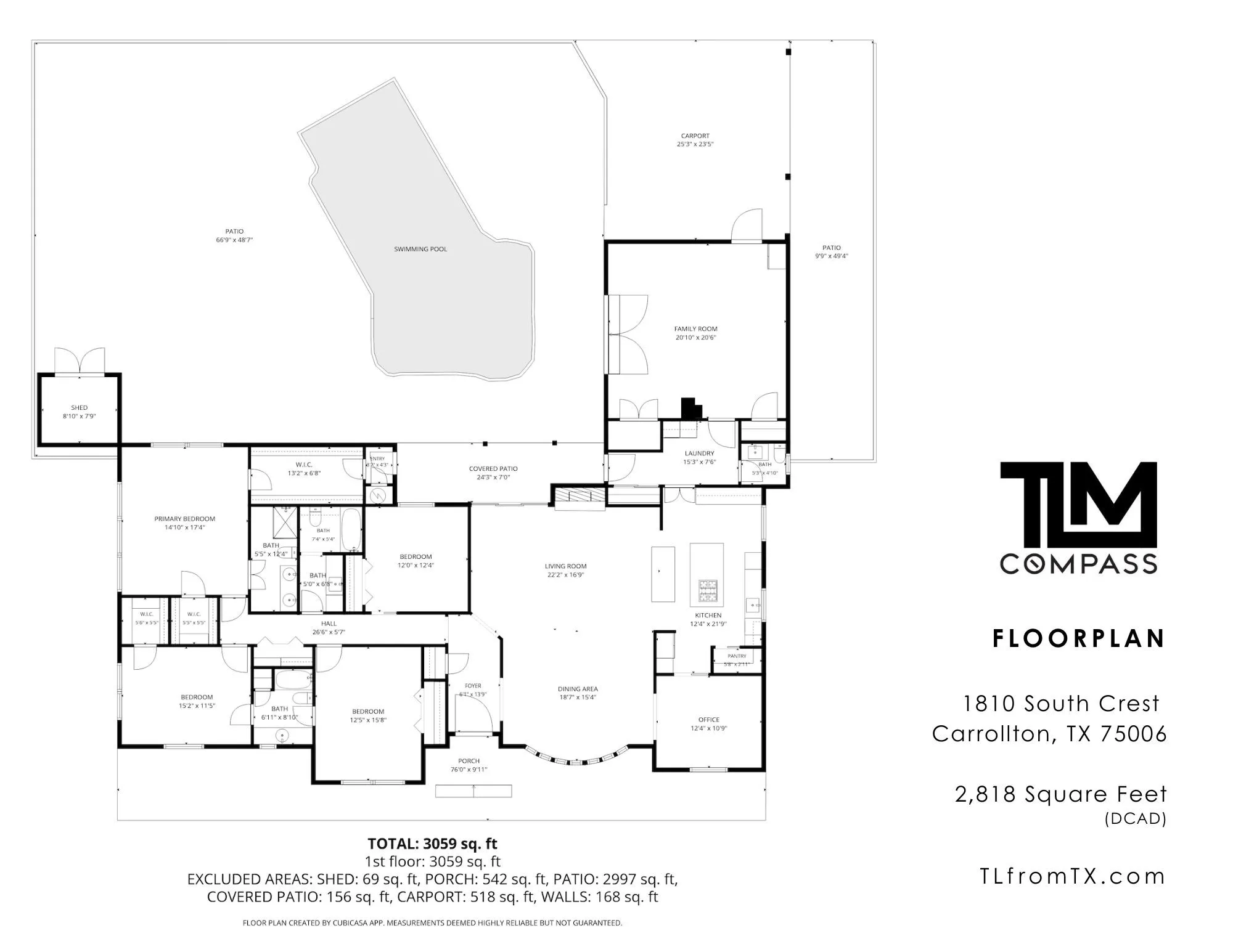 Single Family Residence For Sale in Dallas County , 1810 S Crest, Carrollton, Texas 75006, 4 Bedroom, 4 Bathroom, Garage spaces, 2,818 Sqft, built in 1965, mls#21344492, Real Estate Agent in Carrollton, Homes For Sale in Dallas county, Homes For Sale in Carrollton, Realtor in Carrollton Texas, Real Estate Brokerage Independent Realty Texas, Luminita Cordes Realtor