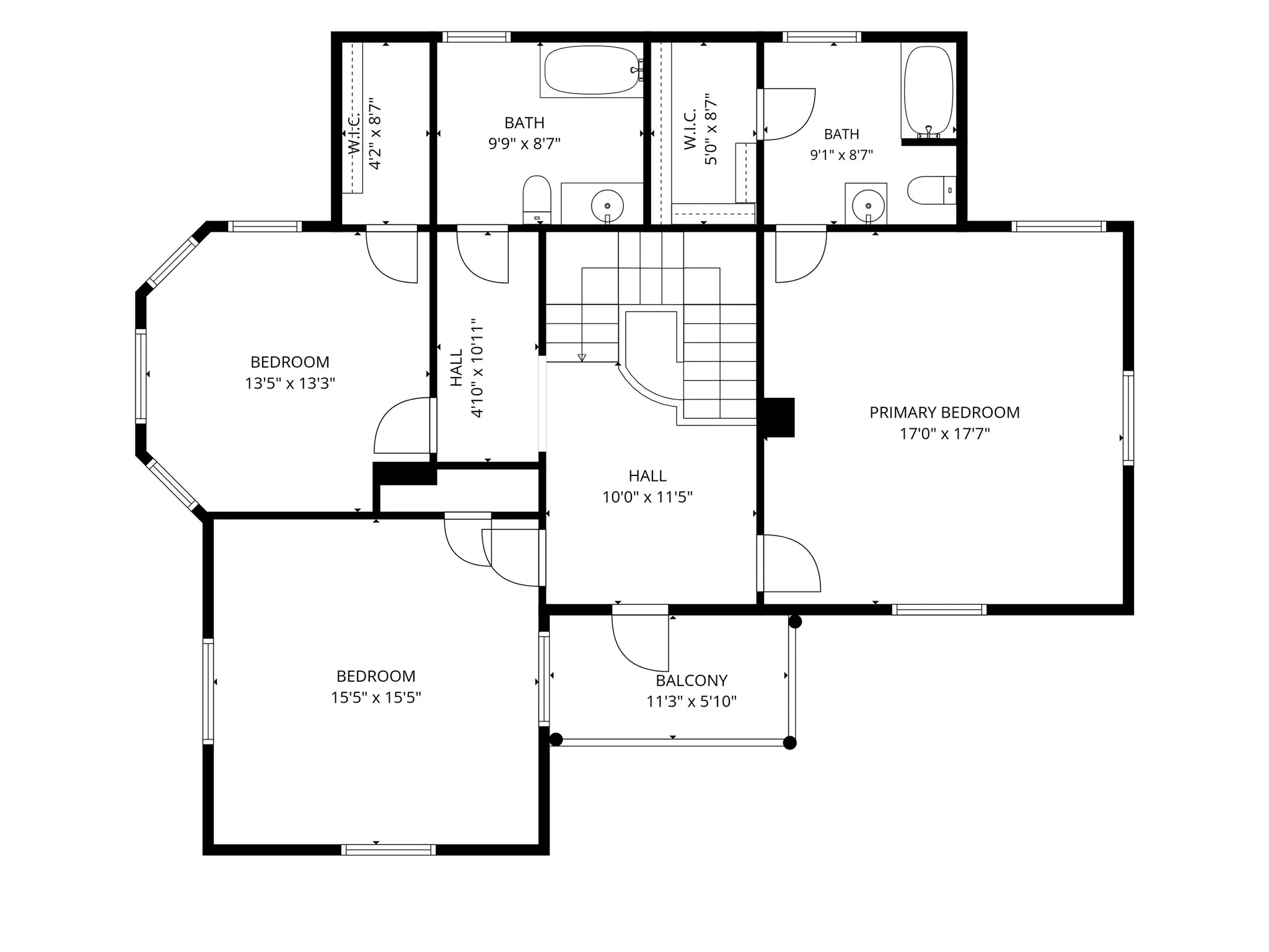 Floor plan - upstairs