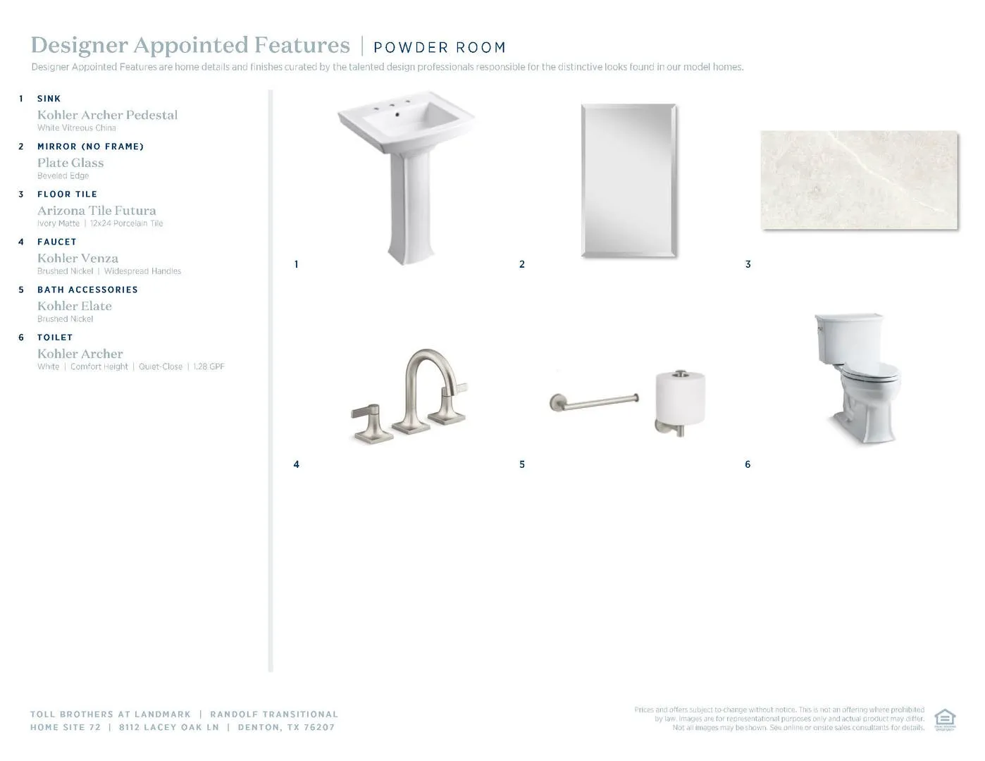 Randolf Transitional-Powder Bath Selections