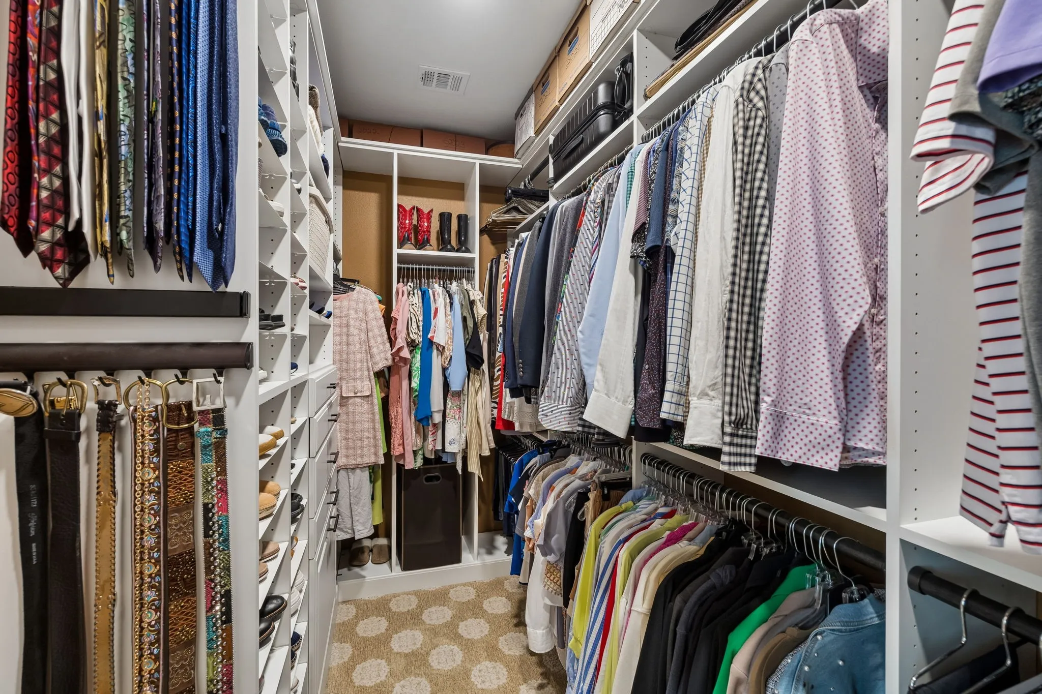 Primary closet
